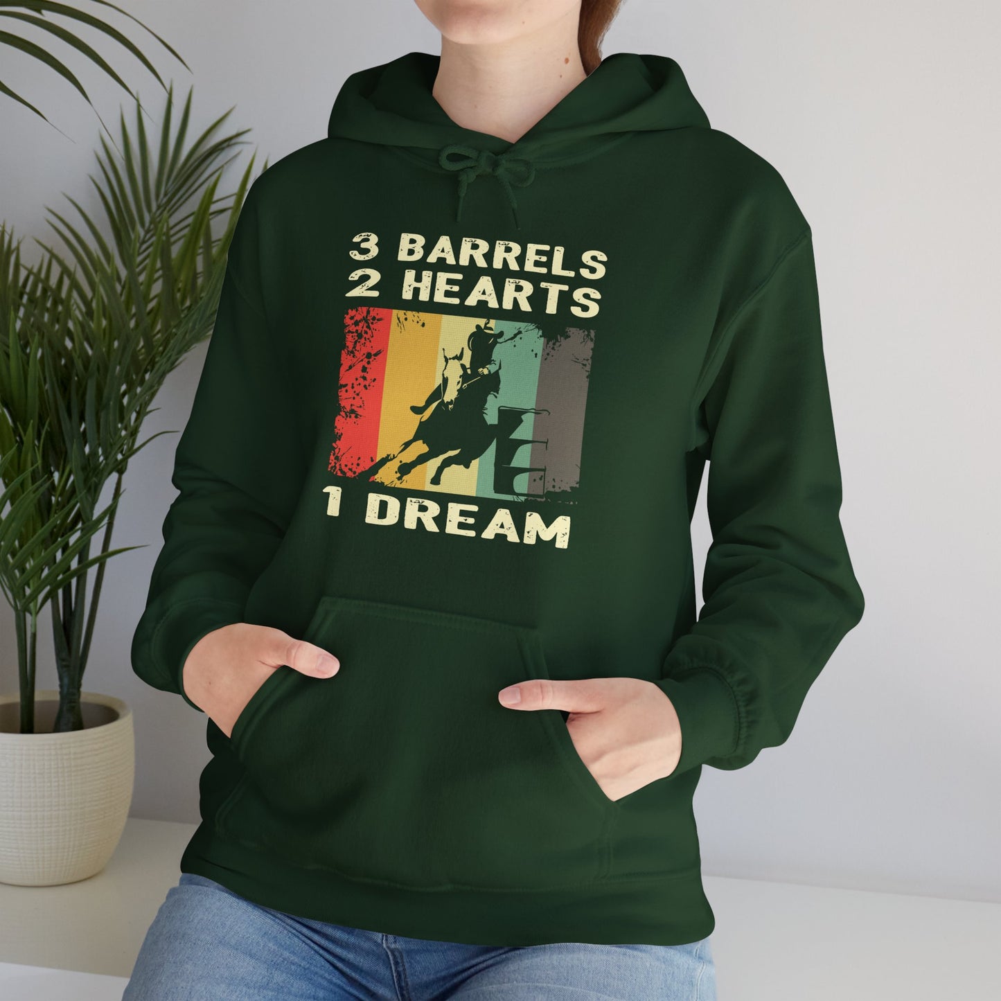 BARREL RACING Unisex Heavy Blend™ Hooded Sweatshirt