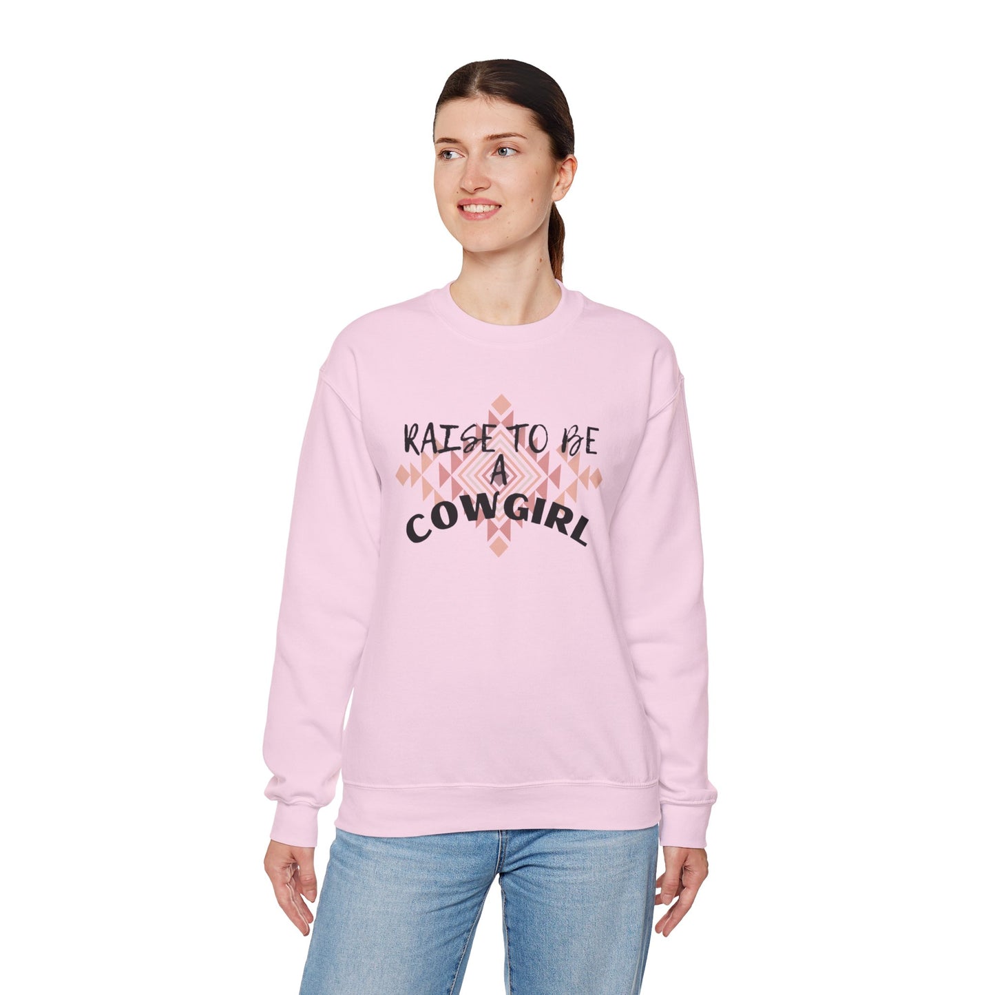 RAISE TO BE COWGIRL UNISEX Heavy Blend™ Crewneck Sweatshirt