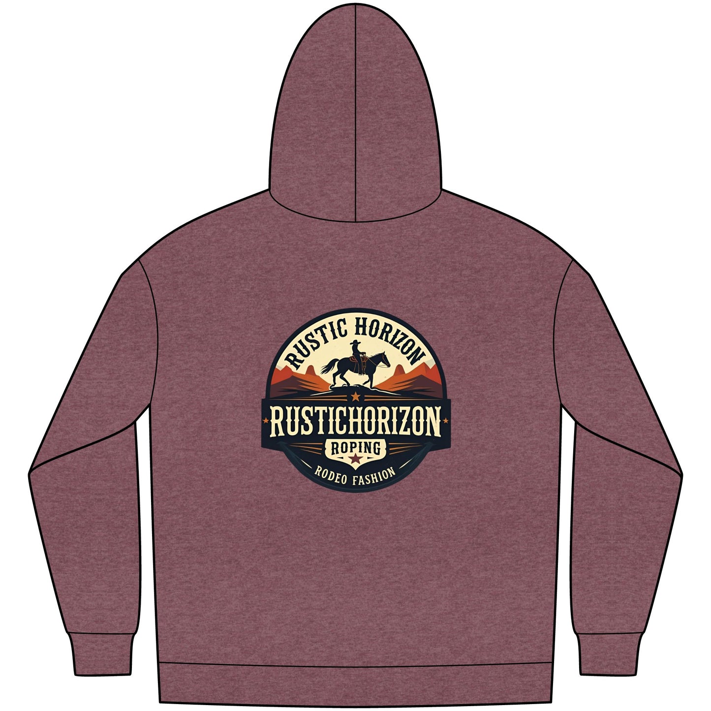Unisex Western Fleece Hoodie, Rustic Fashion Sweatshirt, Cozy Winter Apparel, Gift for Rodeo Lovers, Casual Outdoor Clothing