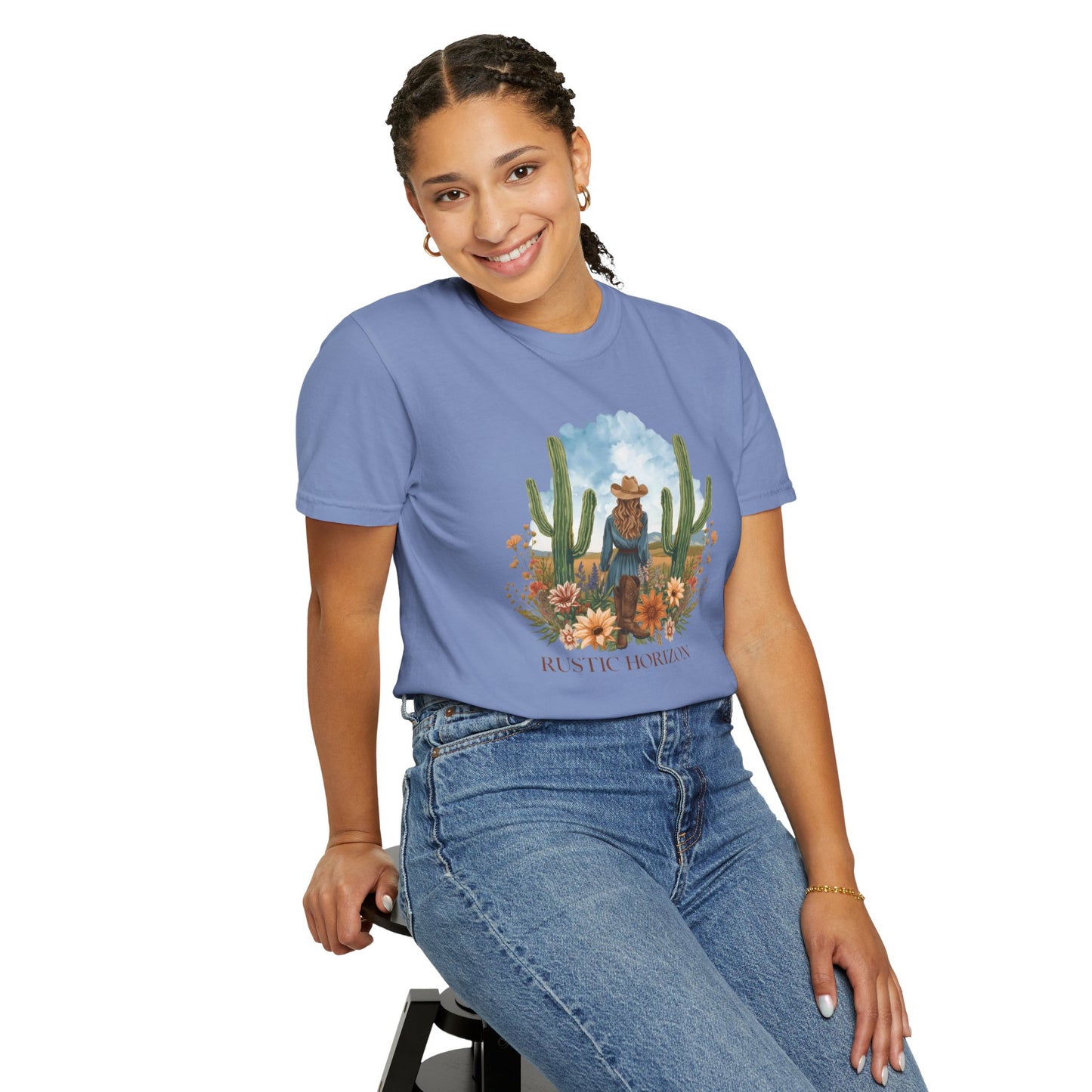 Cowgirl cactus UNISEX T-Shirt|Festival Wear, Casual Outfit, Gift for Nature Lovers, Vintage Style Tee, Summer Essential
