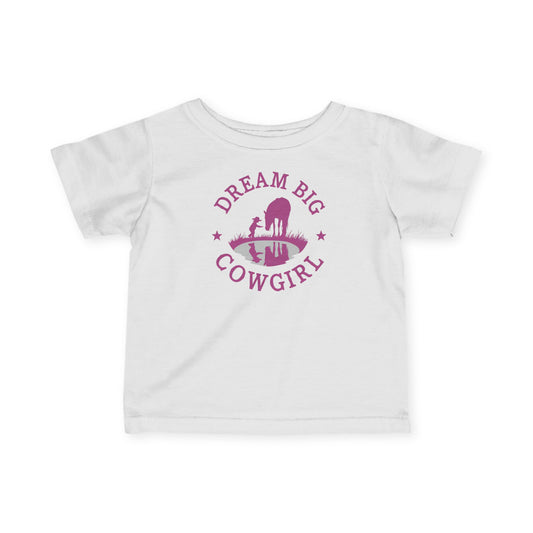 'Dream Big Cowgirl' Western Baby Shirt
