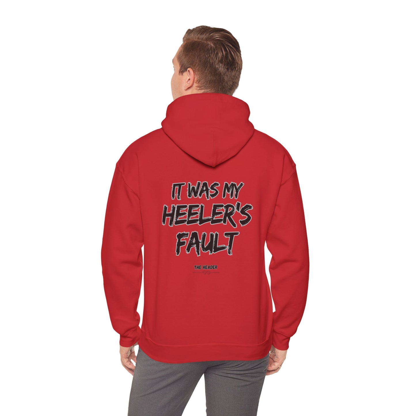 HEELER'S FAULT TEAM ROPING PARTNER RODEO Unisex Heavy Blend™ Hooded Sweatshirt