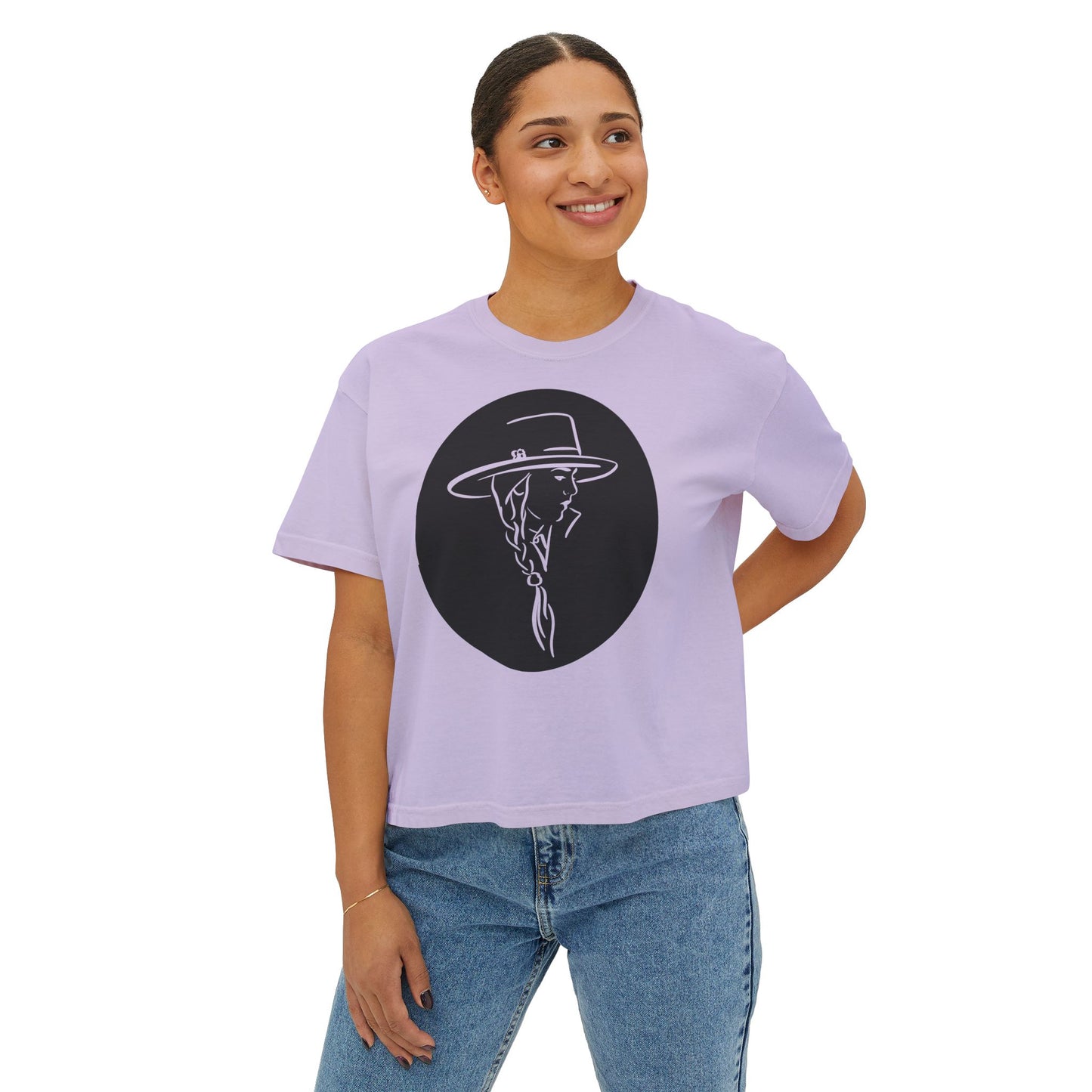Women's Boxy Tee - Stylish Minimalist Graphic for Casual Chic Looks