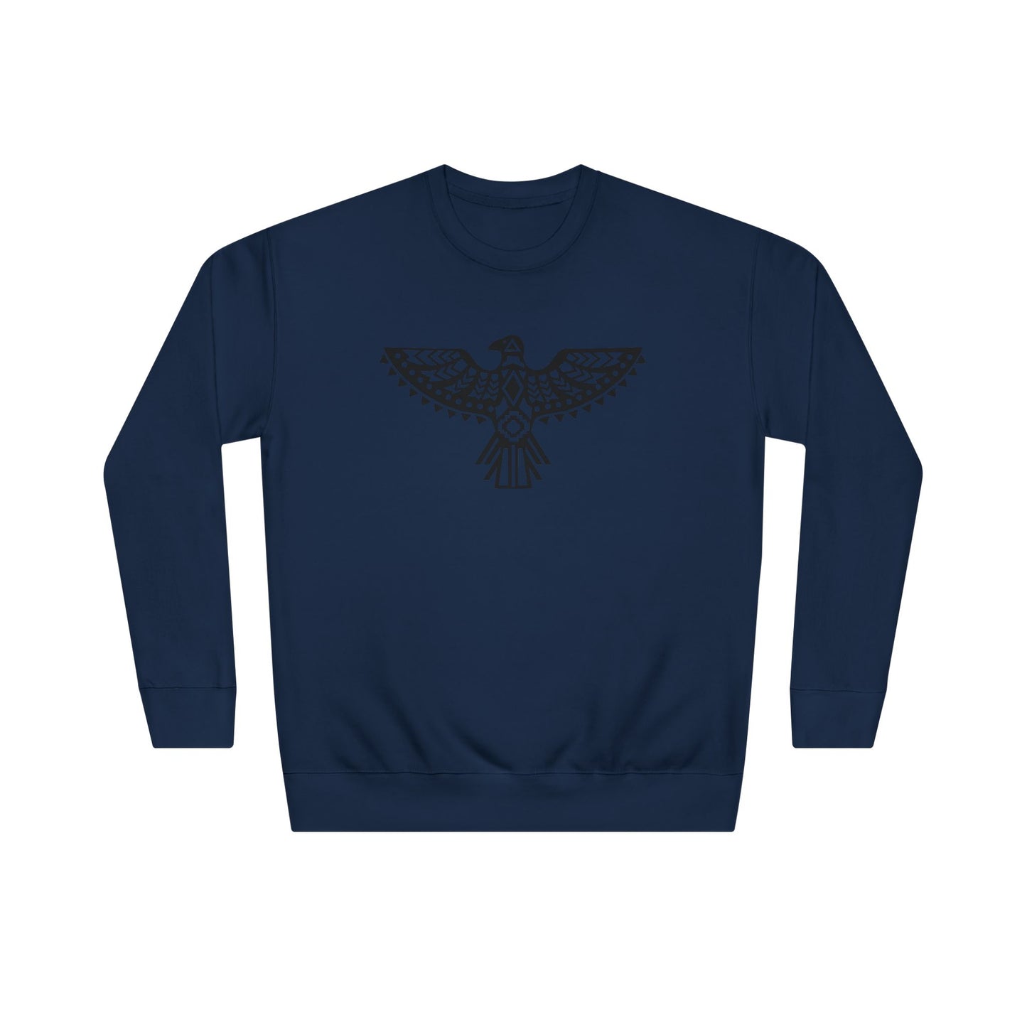 Tribal Eagle Unisex Crew Sweatshirt - Cozy Cultural Artwear