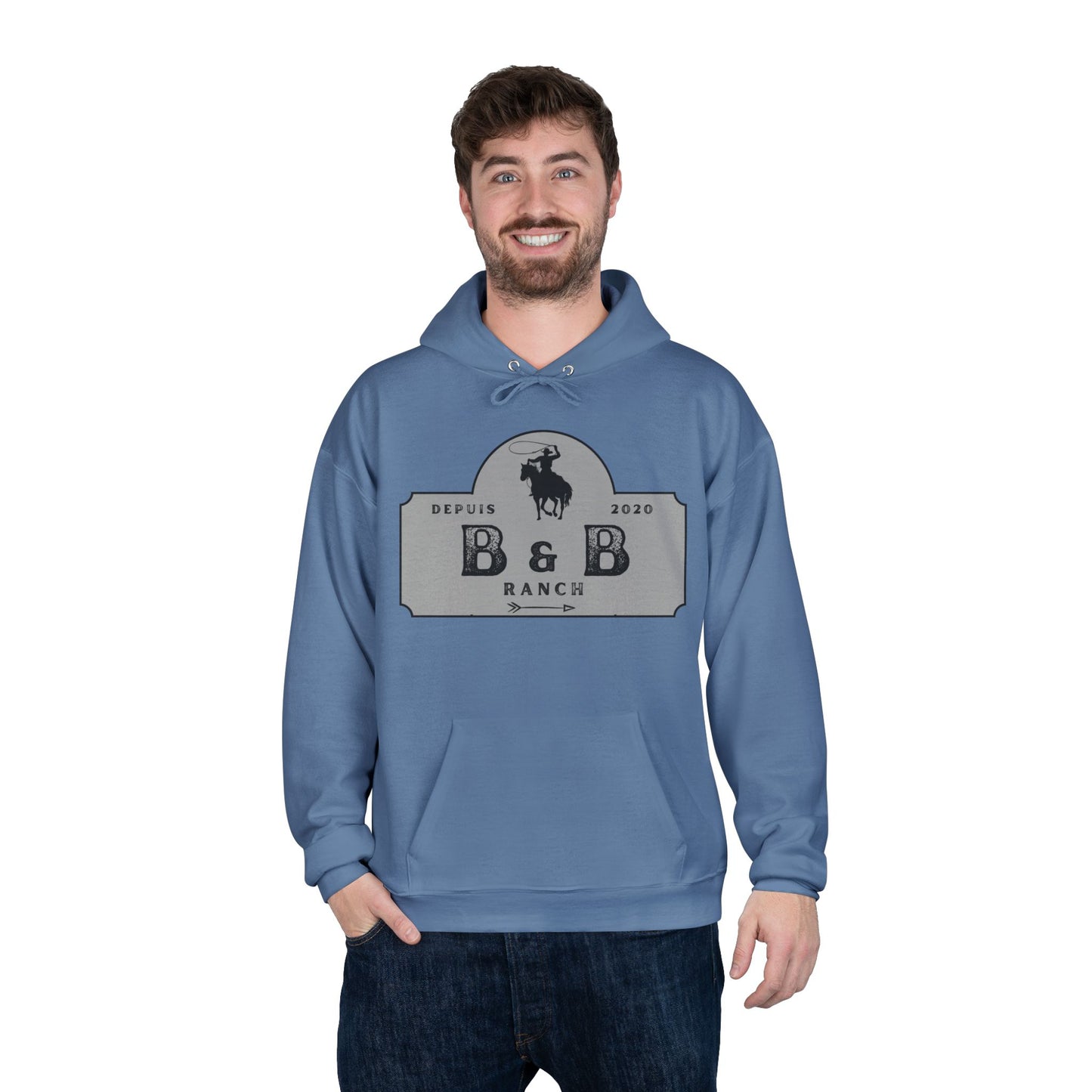 RANCH B & B LOGO Unisex EcoSmart® Pullover Hoodie Sweatshirt