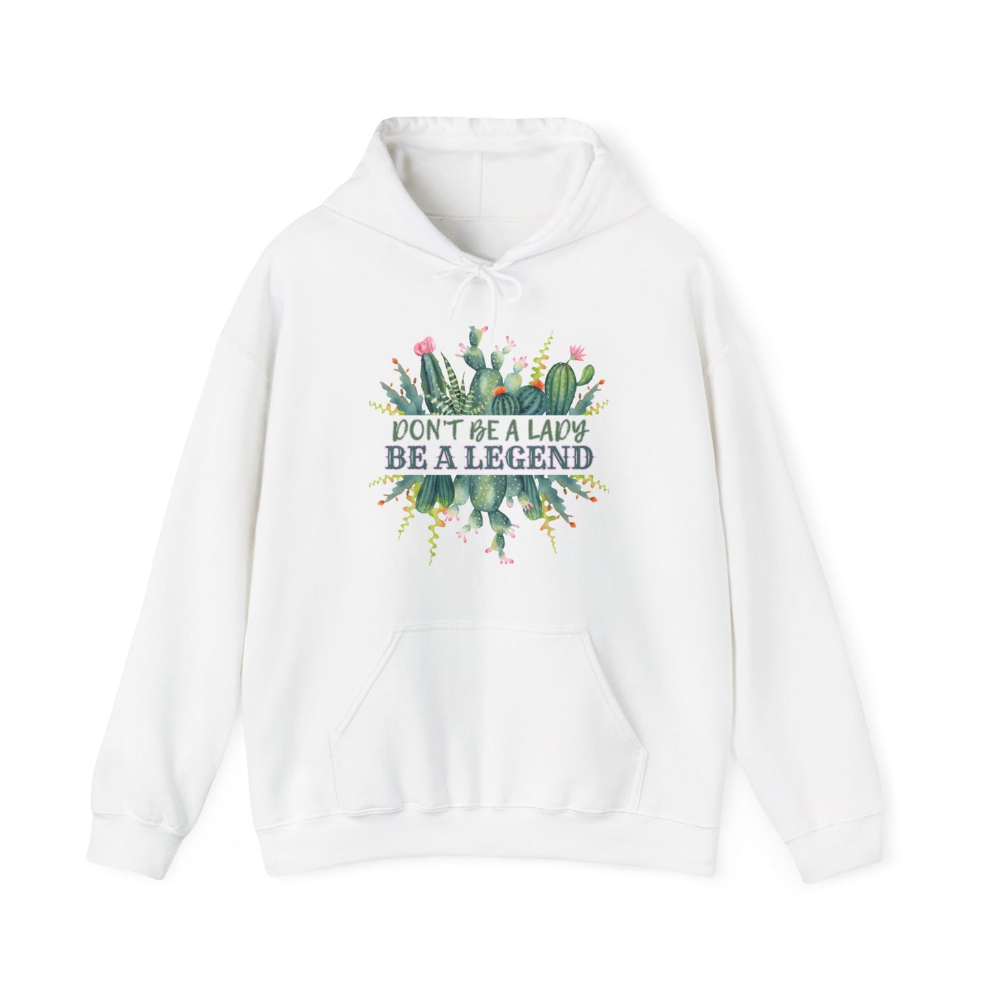 BE A LEGEND LADY CACTUS UNISEX Heavy Blend™ Hooded Sweatshirt