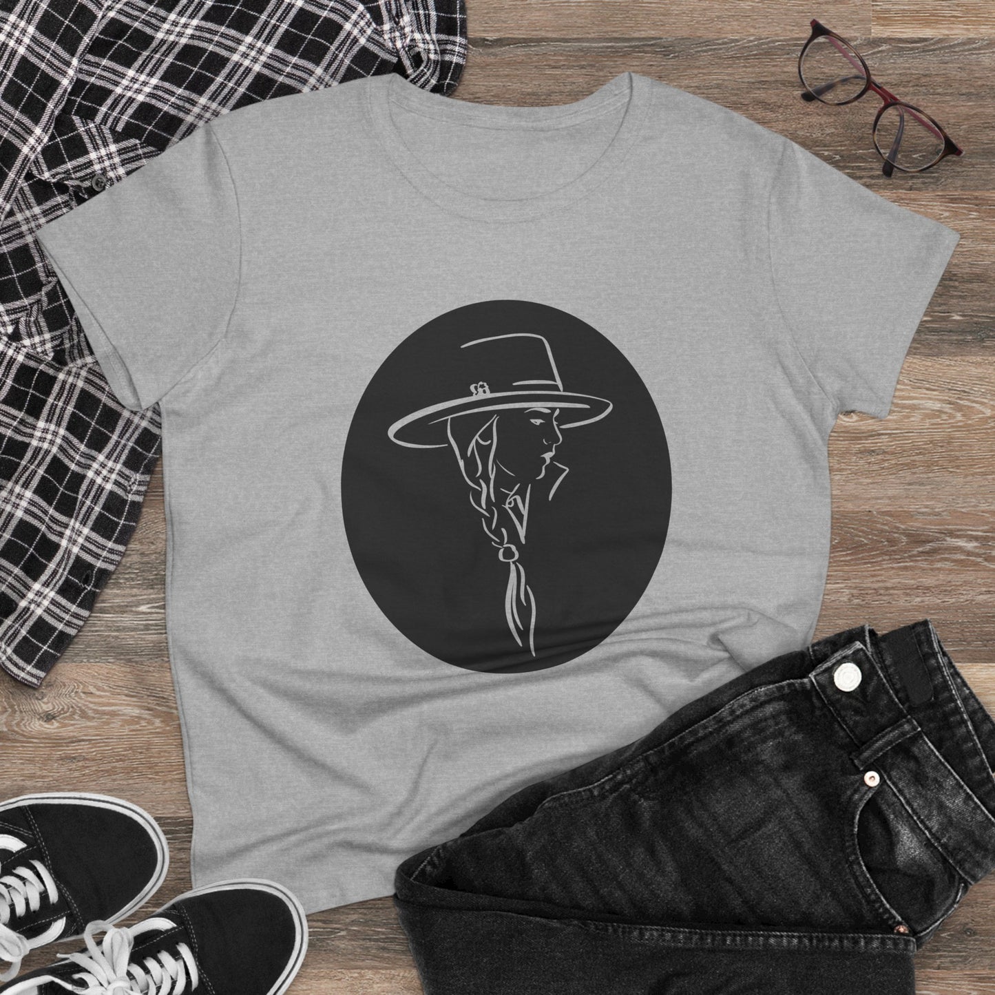 Cowgirl fashion Women's Midweight Cotton Tee SEMI AJUSTÉ