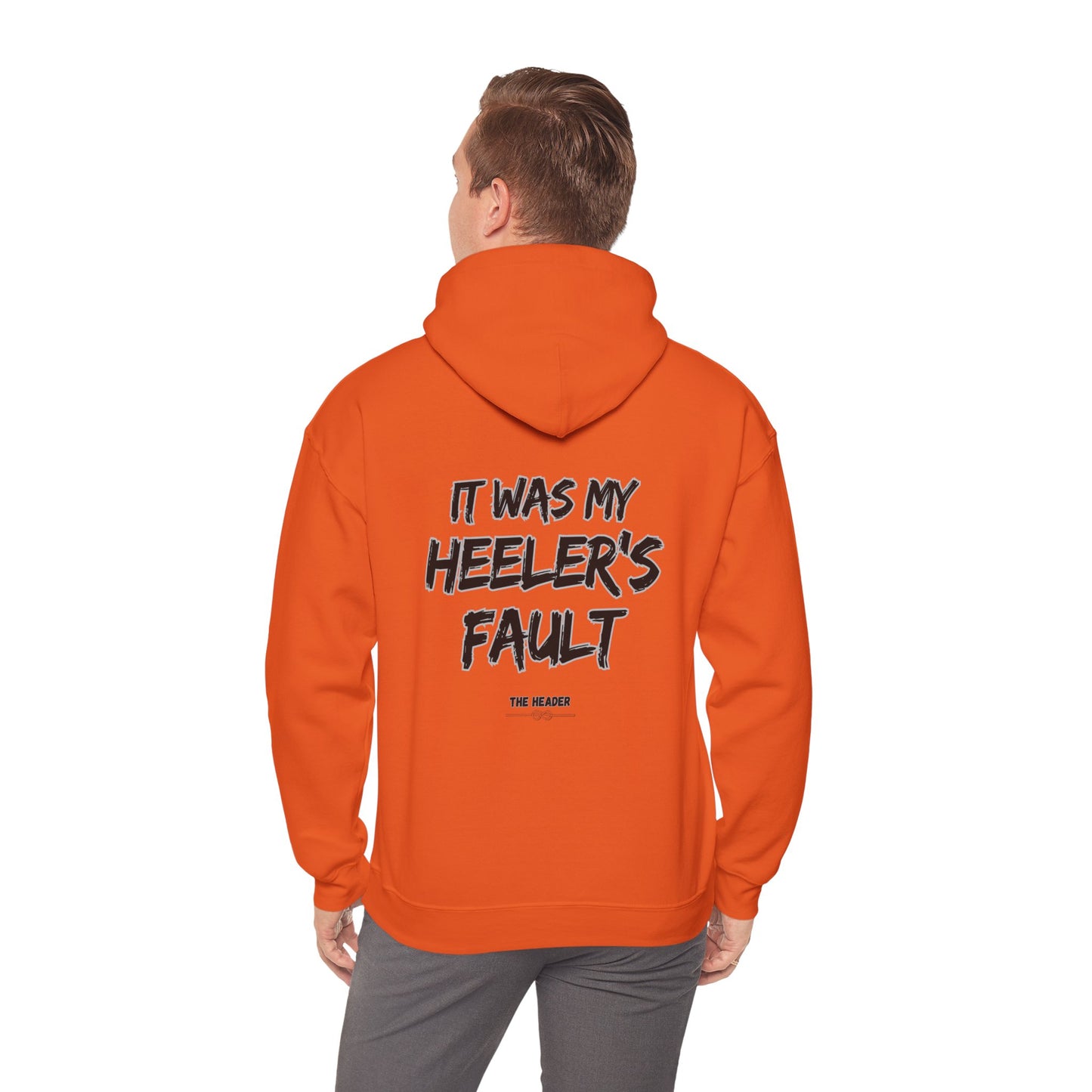 HEELER'S FAULT TEAM ROPING PARTNER RODEO Unisex Heavy Blend™ Hooded Sweatshirt