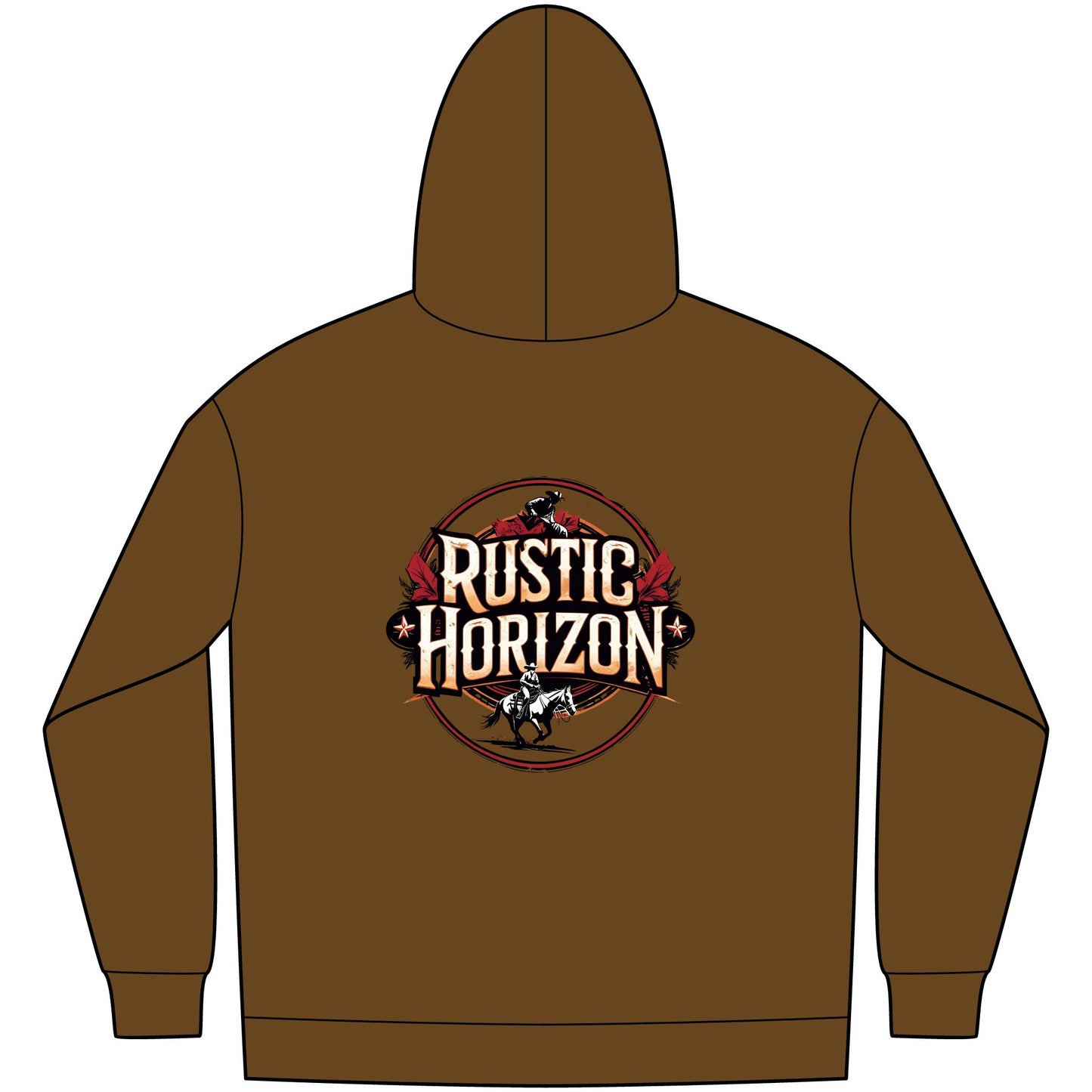 Unisex Western Fleece Hoodie, Rustic Fashion Sweatshirt, Cozy Winter Apparel, Gift for Rodeo Lovers, Casual Outdoor Clothing
