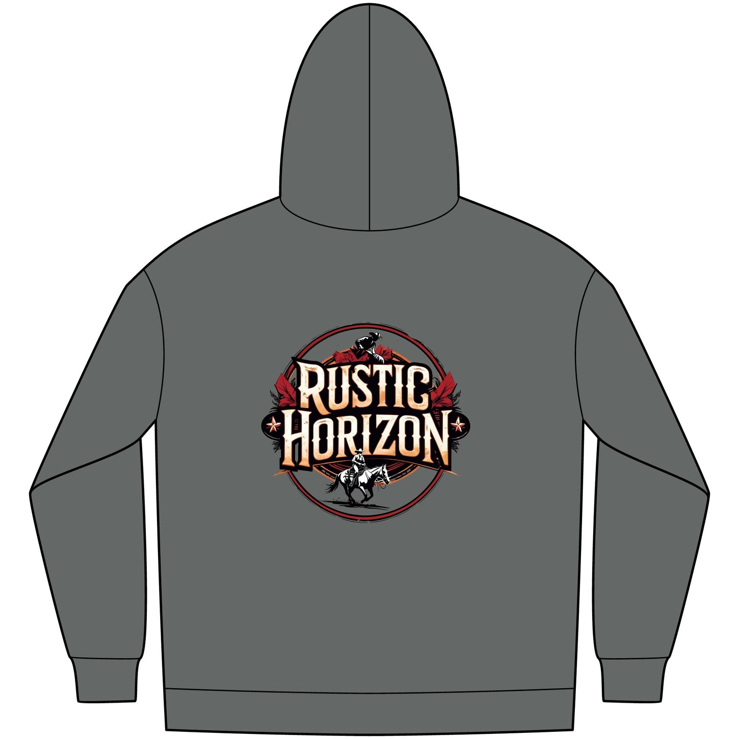 Unisex Western Fleece Hoodie, Rustic Fashion Sweatshirt, Cozy Winter Apparel, Gift for Rodeo Lovers, Casual Outdoor Clothing