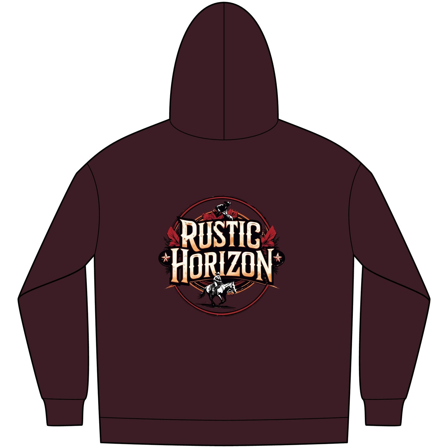 Unisex Western Fleece Hoodie, Rustic Fashion Sweatshirt, Cozy Winter Apparel, Gift for Rodeo Lovers, Casual Outdoor Clothing