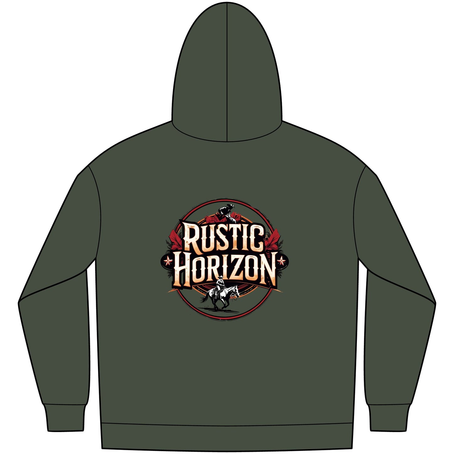 Unisex Western Fleece Hoodie, Rustic Fashion Sweatshirt, Cozy Winter Apparel, Gift for Rodeo Lovers, Casual Outdoor Clothing