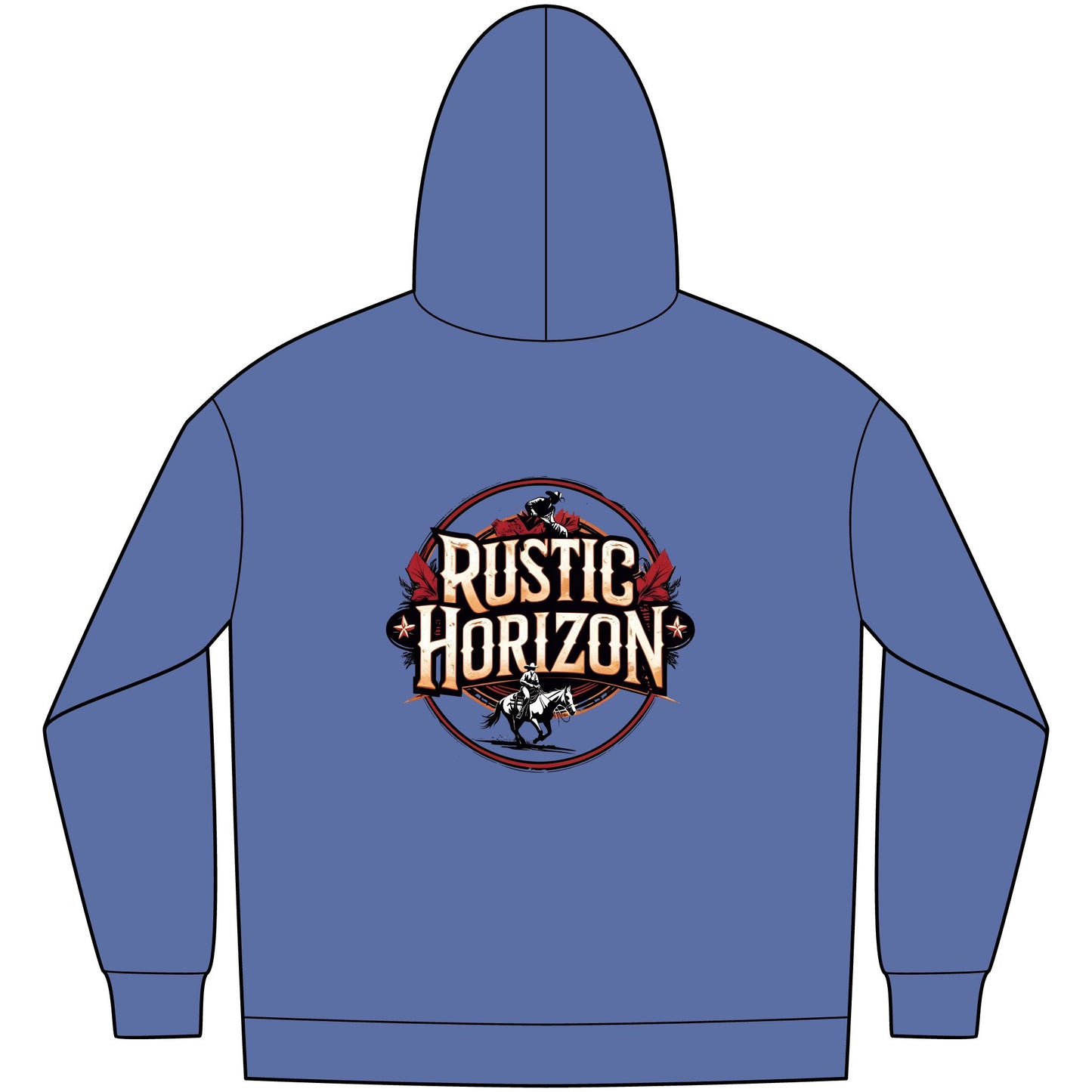 Unisex Western Fleece Hoodie, Rustic Fashion Sweatshirt, Cozy Winter Apparel, Gift for Rodeo Lovers, Casual Outdoor Clothing