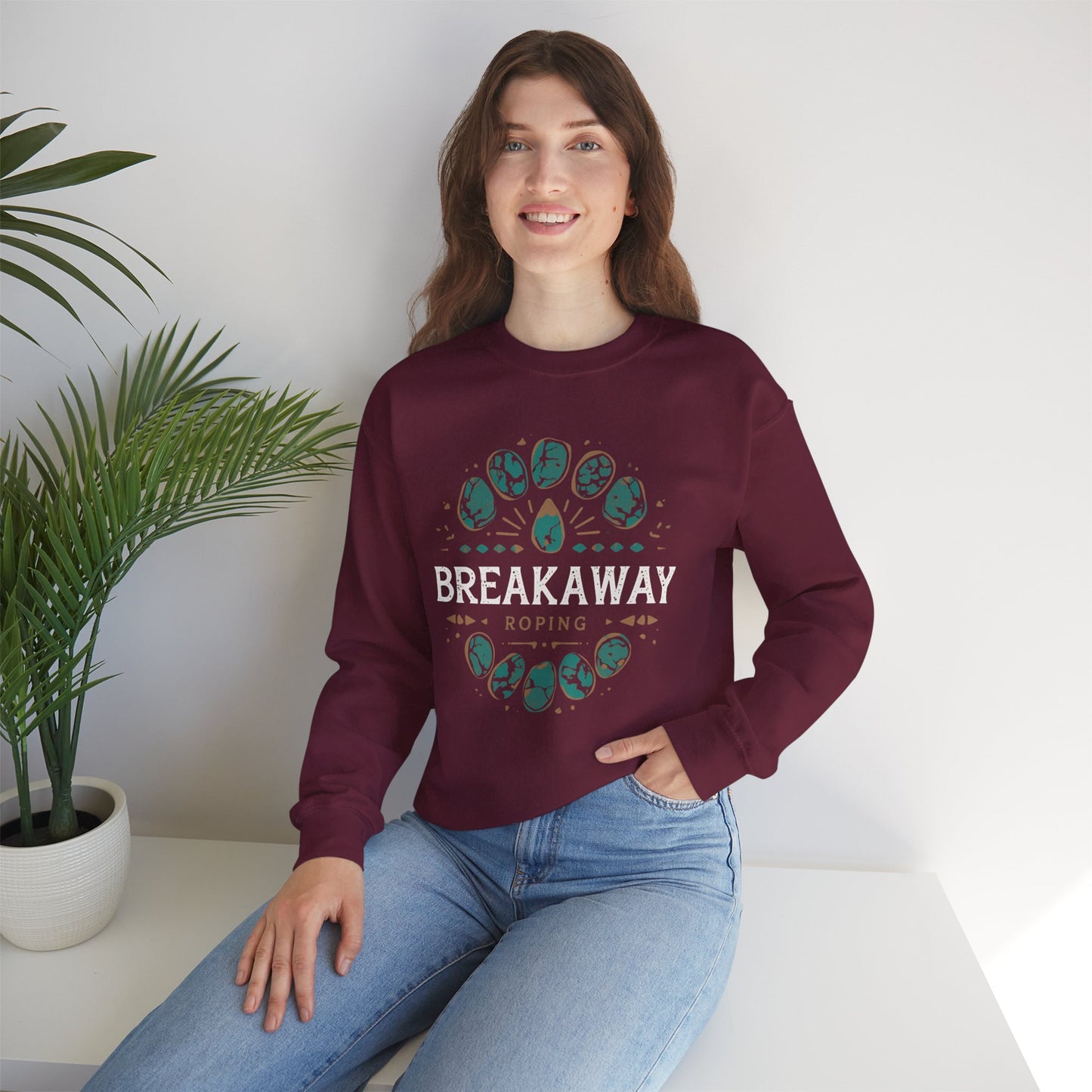 Crewneck Unisexe Breakaway - Turquoise Simple