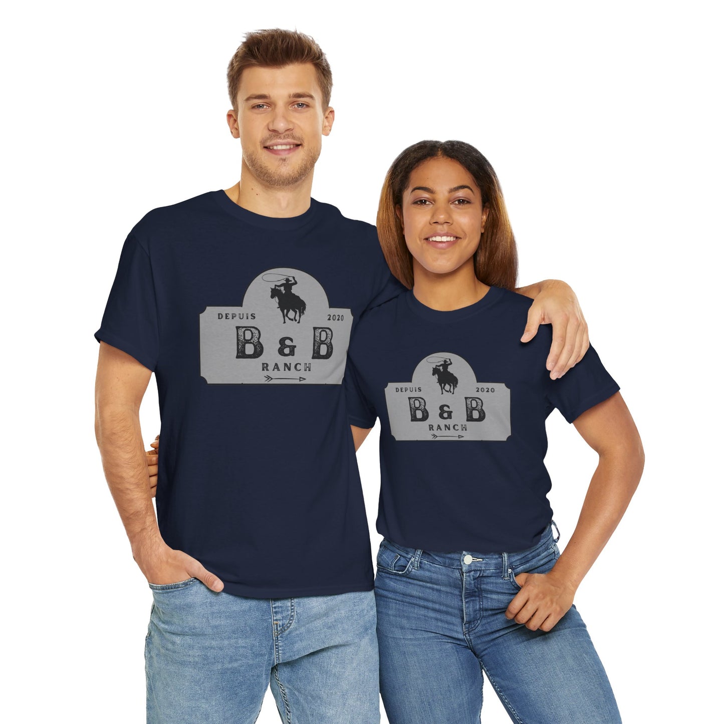 B & B RANCH  LOGO Unisex Heavy Cotton Tee