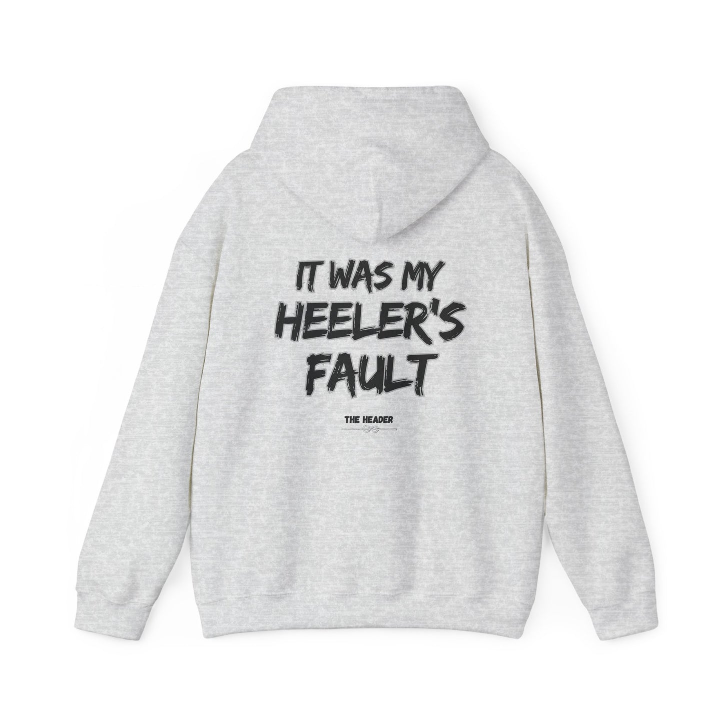 HEELER'S FAULT TEAM ROPING PARTNER RODEO Unisex Heavy Blend™ Hooded Sweatshirt
