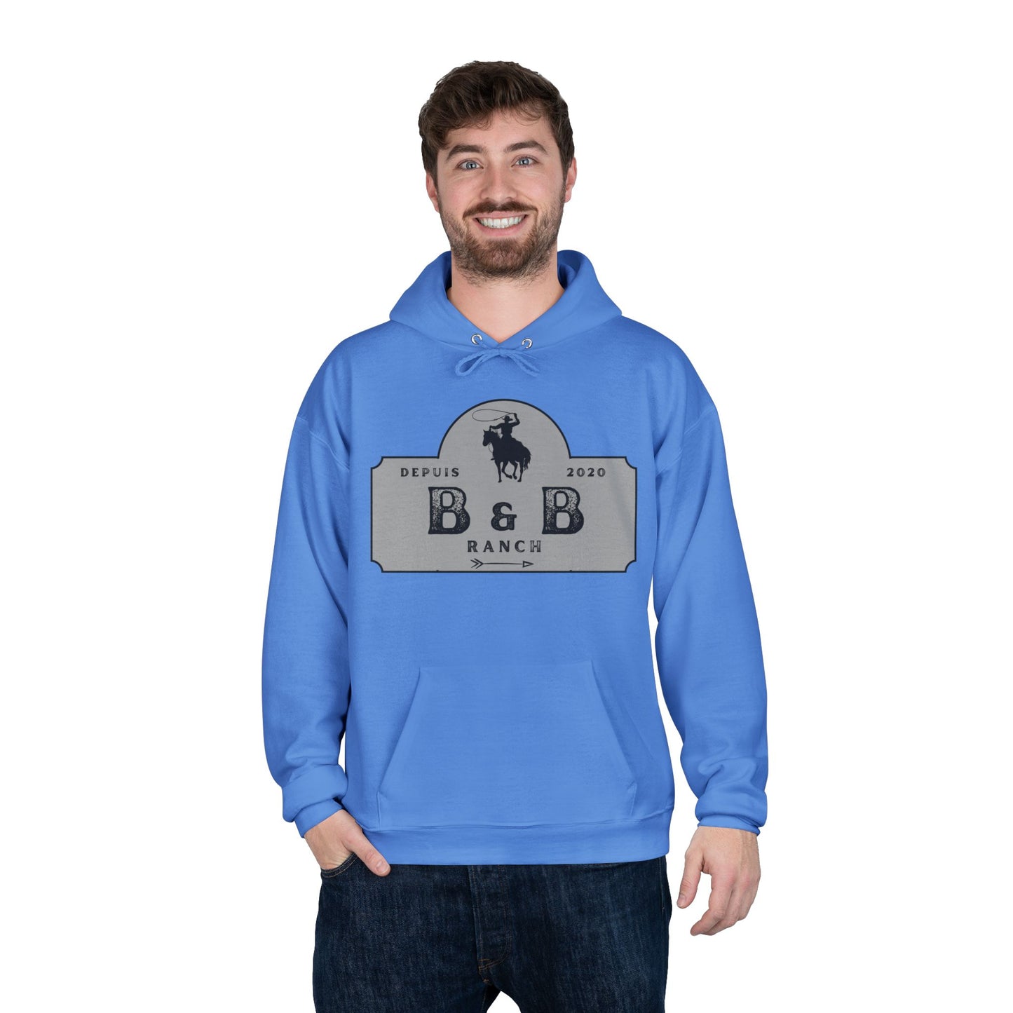 RANCH B & B LOGO Unisex EcoSmart® Pullover Hoodie Sweatshirt