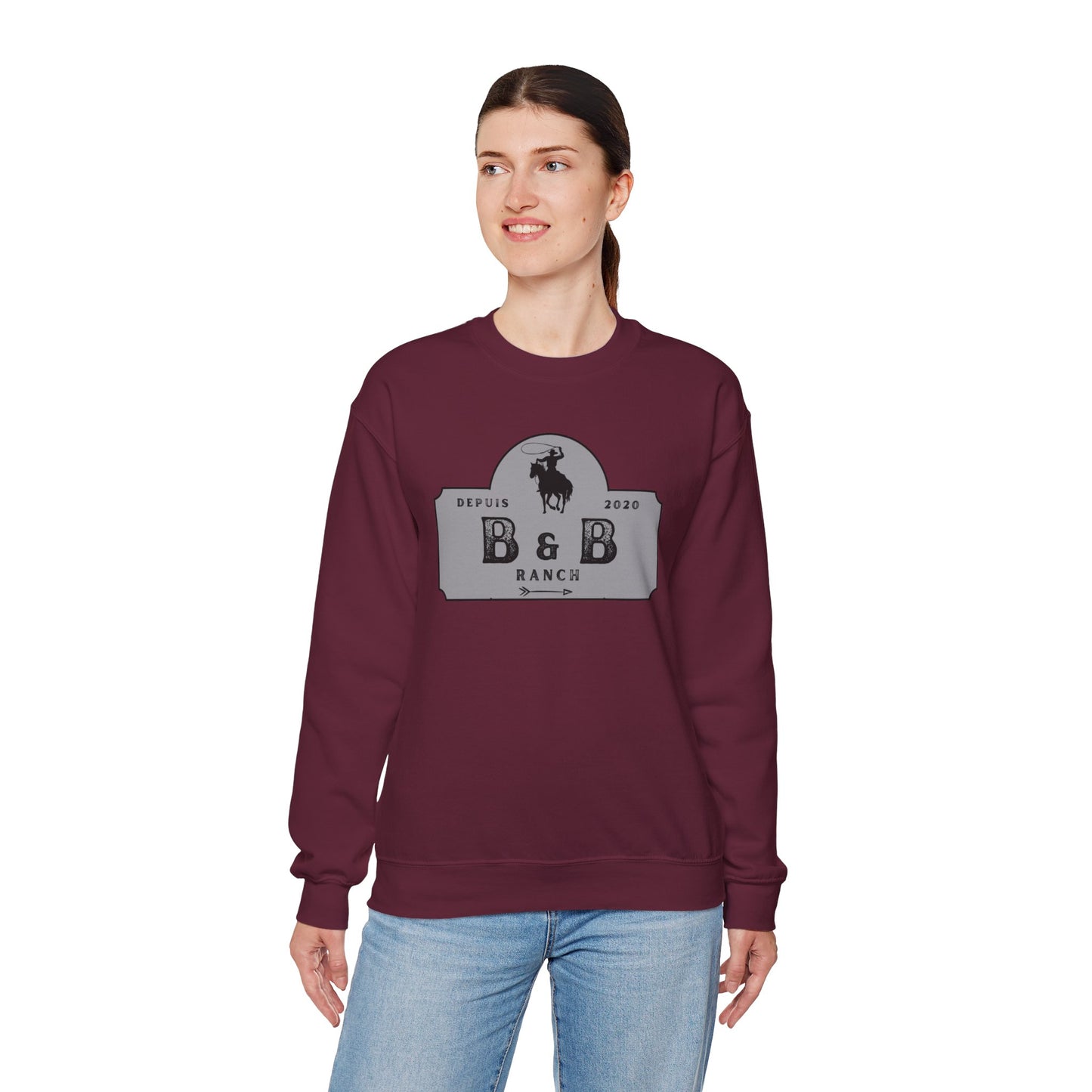 B & B RANCH LOGO Unisex Heavy Blend™ Crewneck Sweatshirt