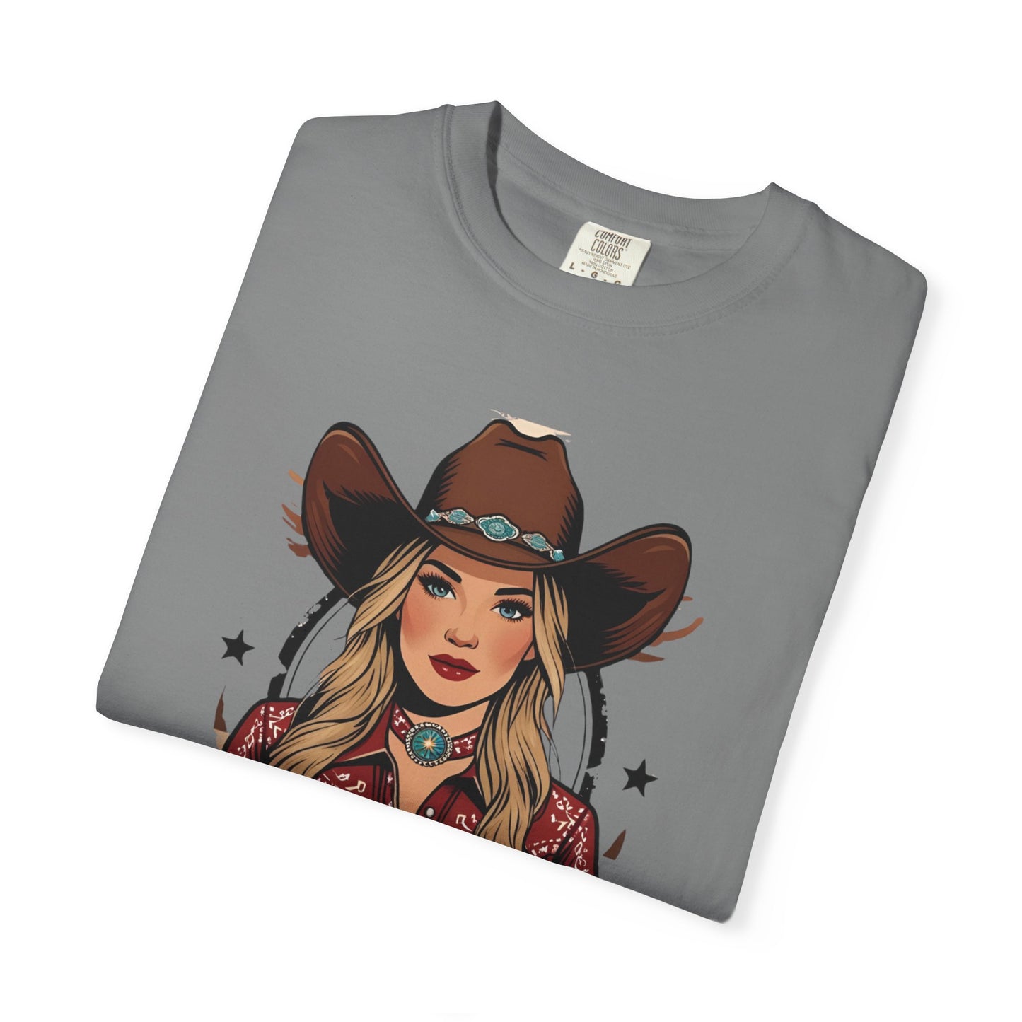 Darlin Rustic Horizon Cowgirl  UNISEX T-Shirt｜Festival Wear, Casual Outfit, Gift for Nature Lovers, Vintage Style Tee, Summer Essential