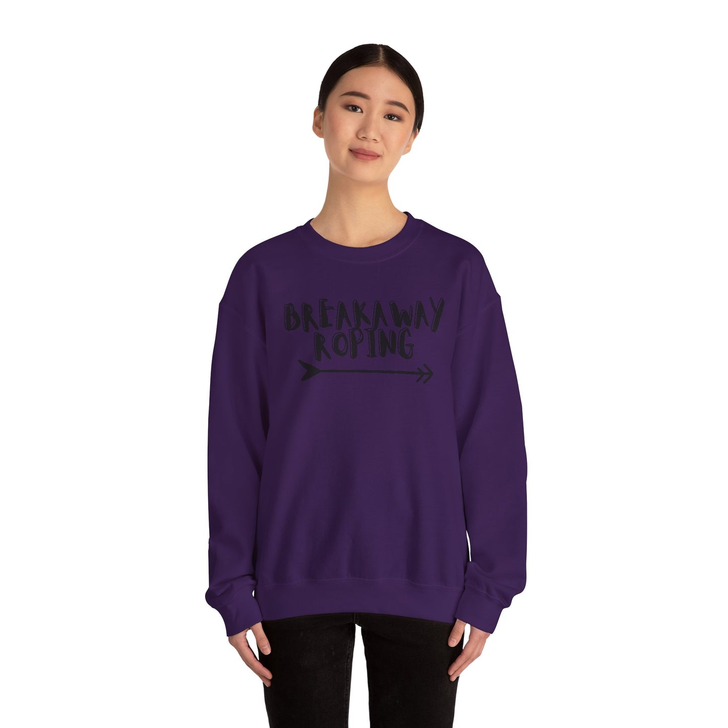BREAKAWAY ROPING COWGIRL UNISEX Heavy Blend™ Crewneck Sweatshirt