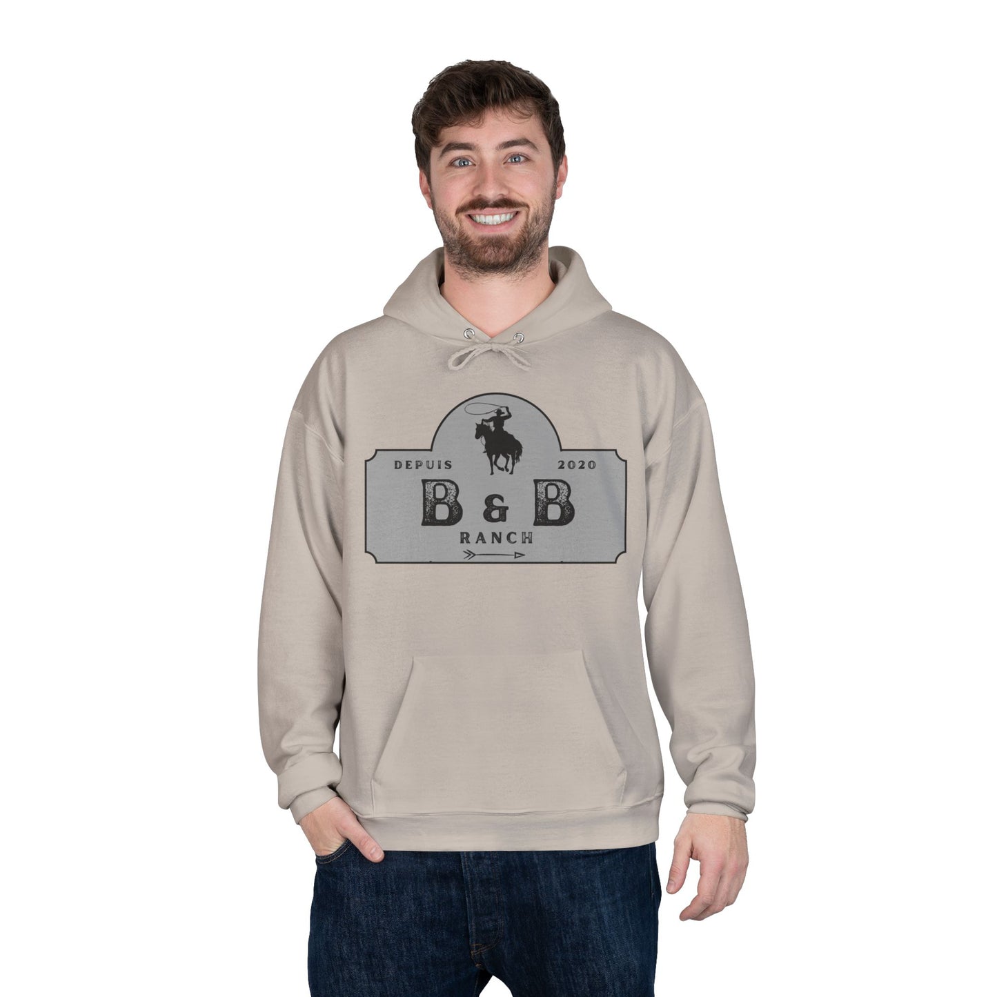 RANCH B & B LOGO Unisex EcoSmart® Pullover Hoodie Sweatshirt