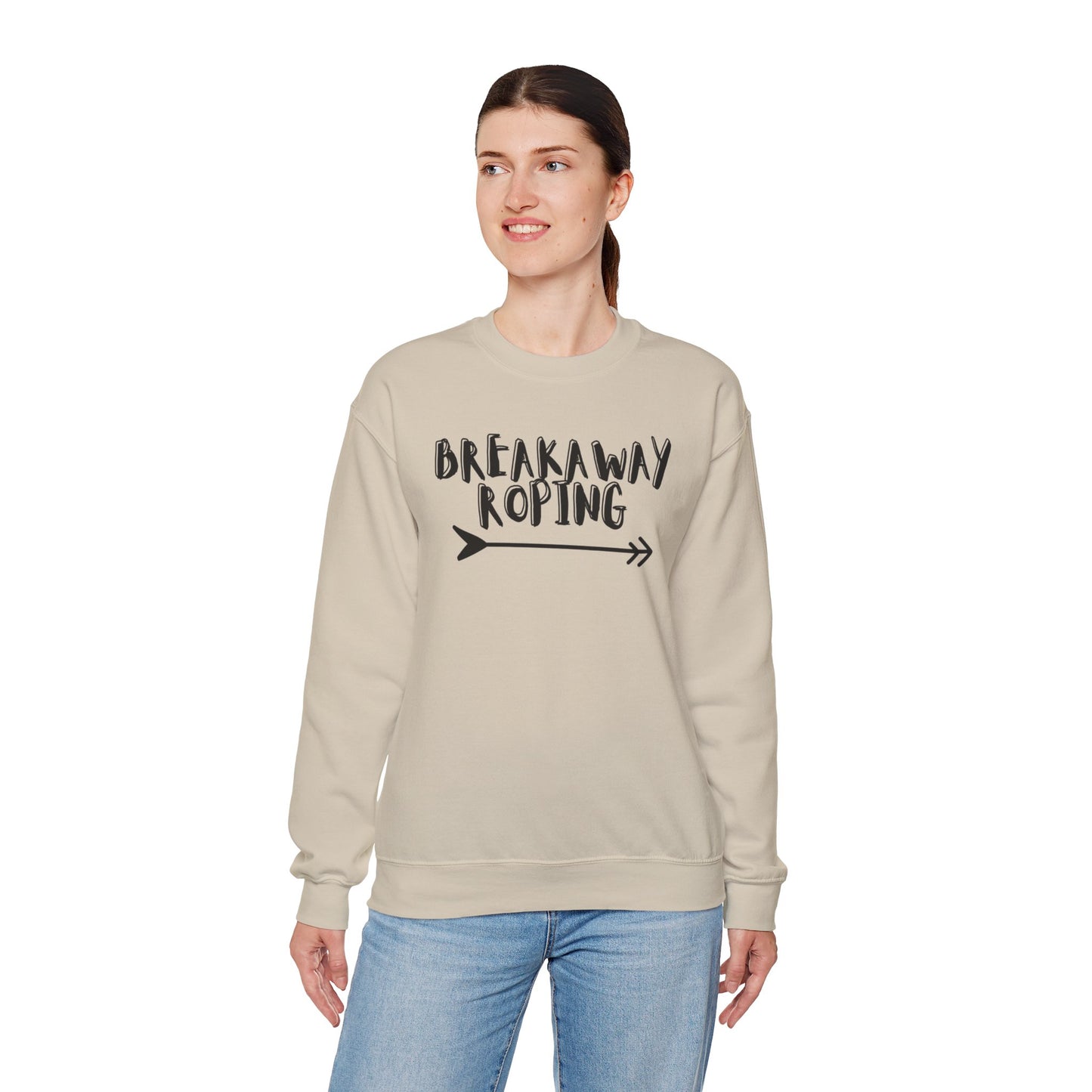 BREAKAWAY ROPING COWGIRL UNISEX Heavy Blend™ Crewneck Sweatshirt