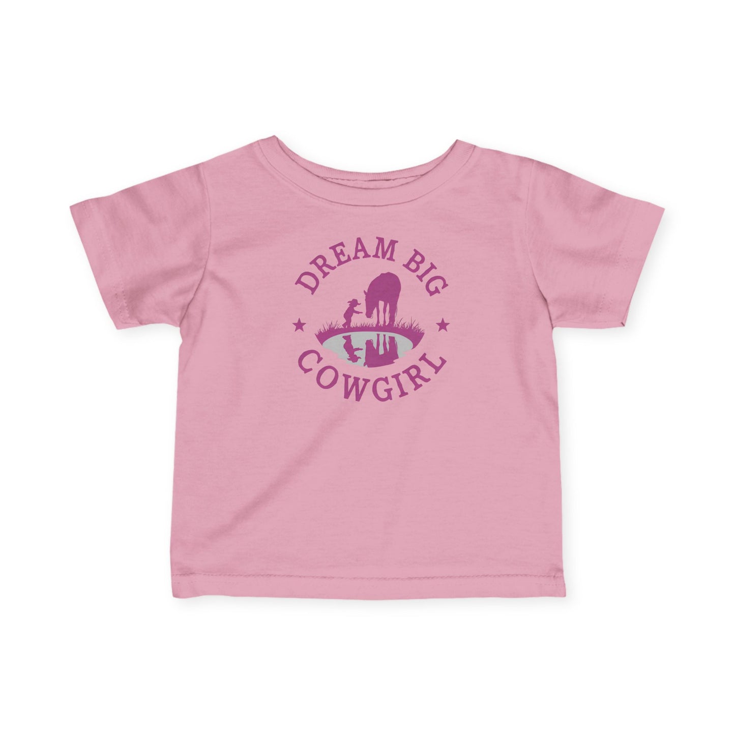 'Dream Big Cowgirl' Western Baby Shirt