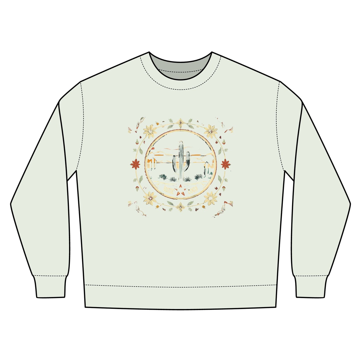 Cowgirl Unisex Rustic Horizon Rodeo Sweatshirt, Unisex Casual Crewneck, Western Style Pullover, Perfect for Fall, Gift for Rodeo Fans