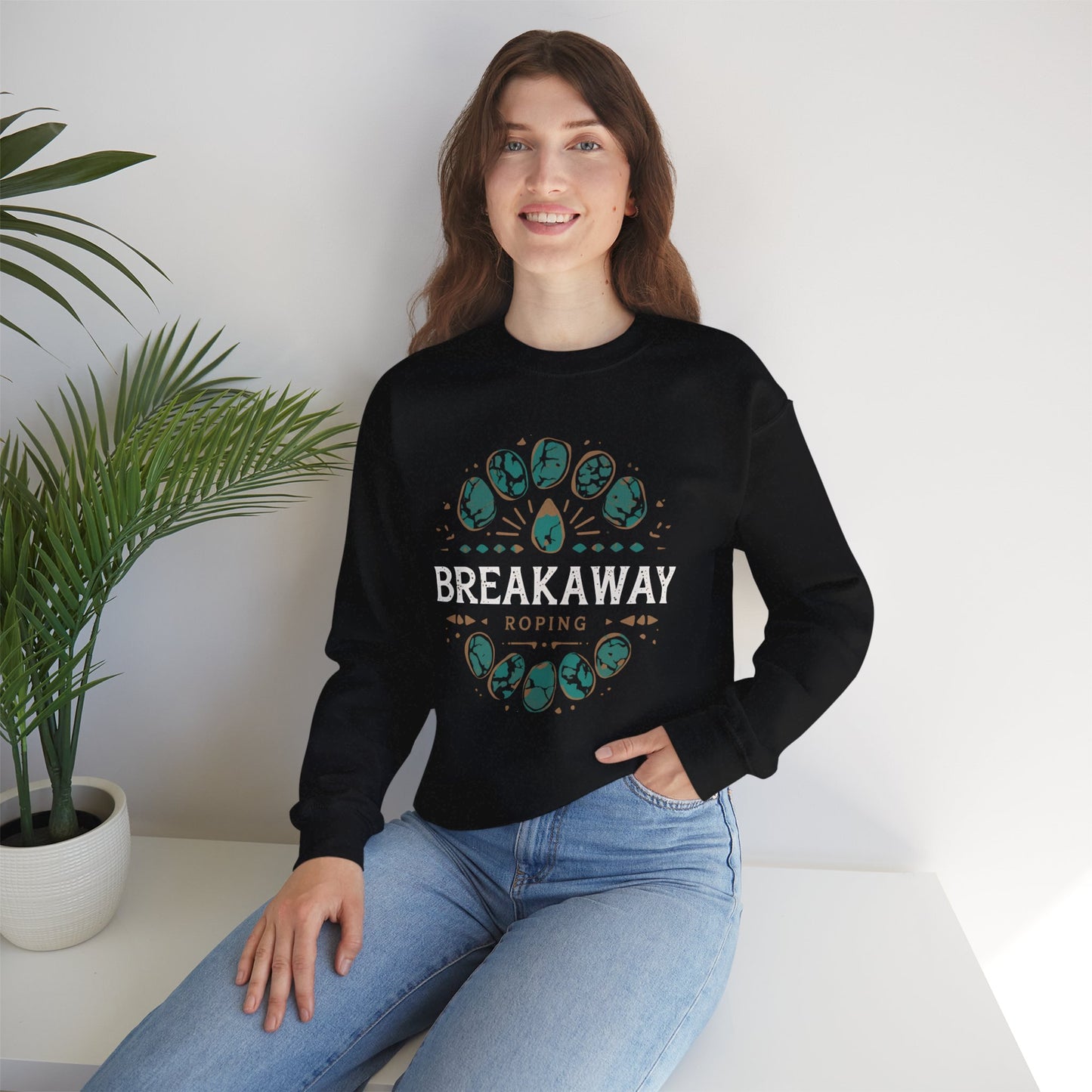 Crewneck Unisexe Breakaway - Turquoise Simple