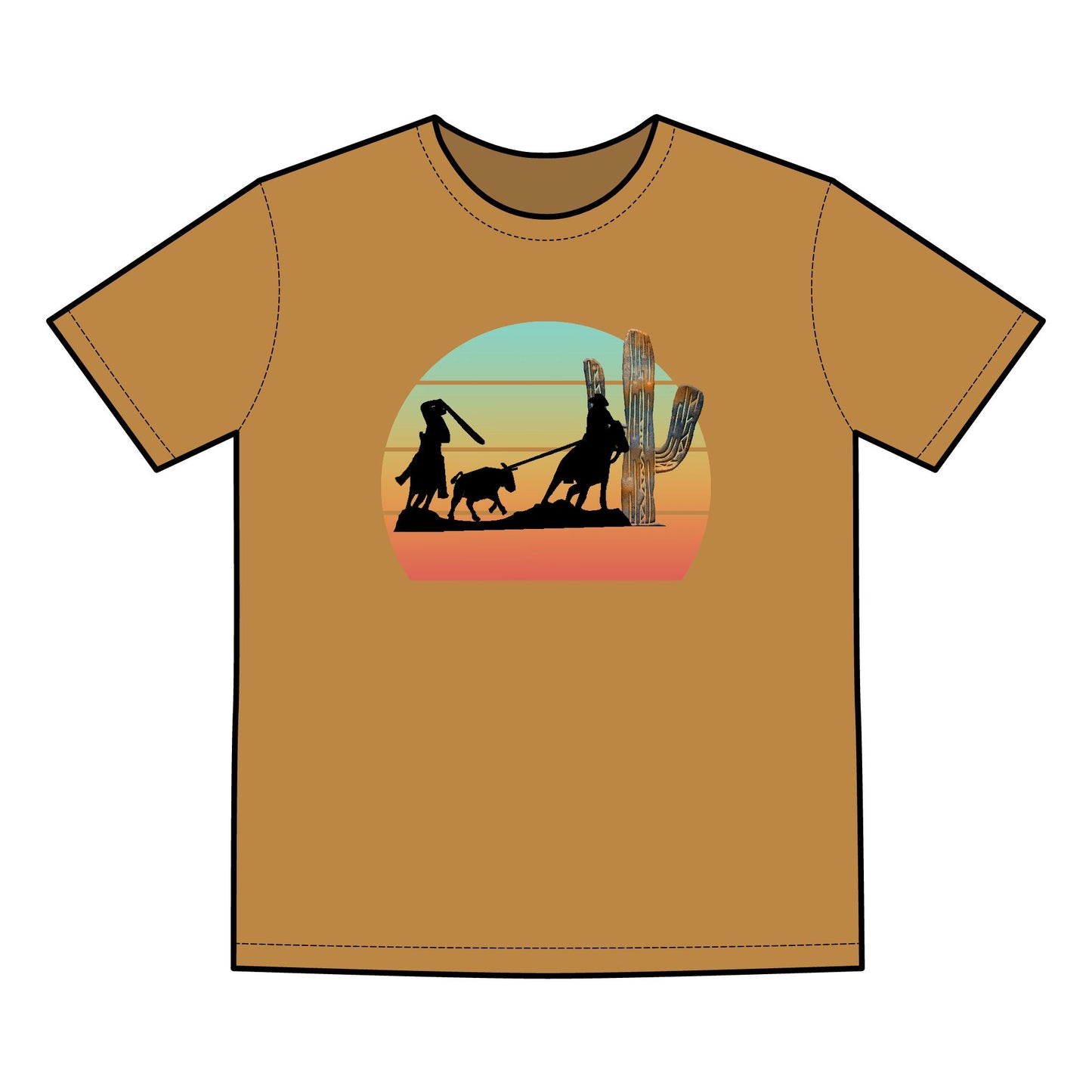 Team Roping Sorry Can't Rope Bye Adventure Men's Faded Tee - Retro Outdoor Vibe