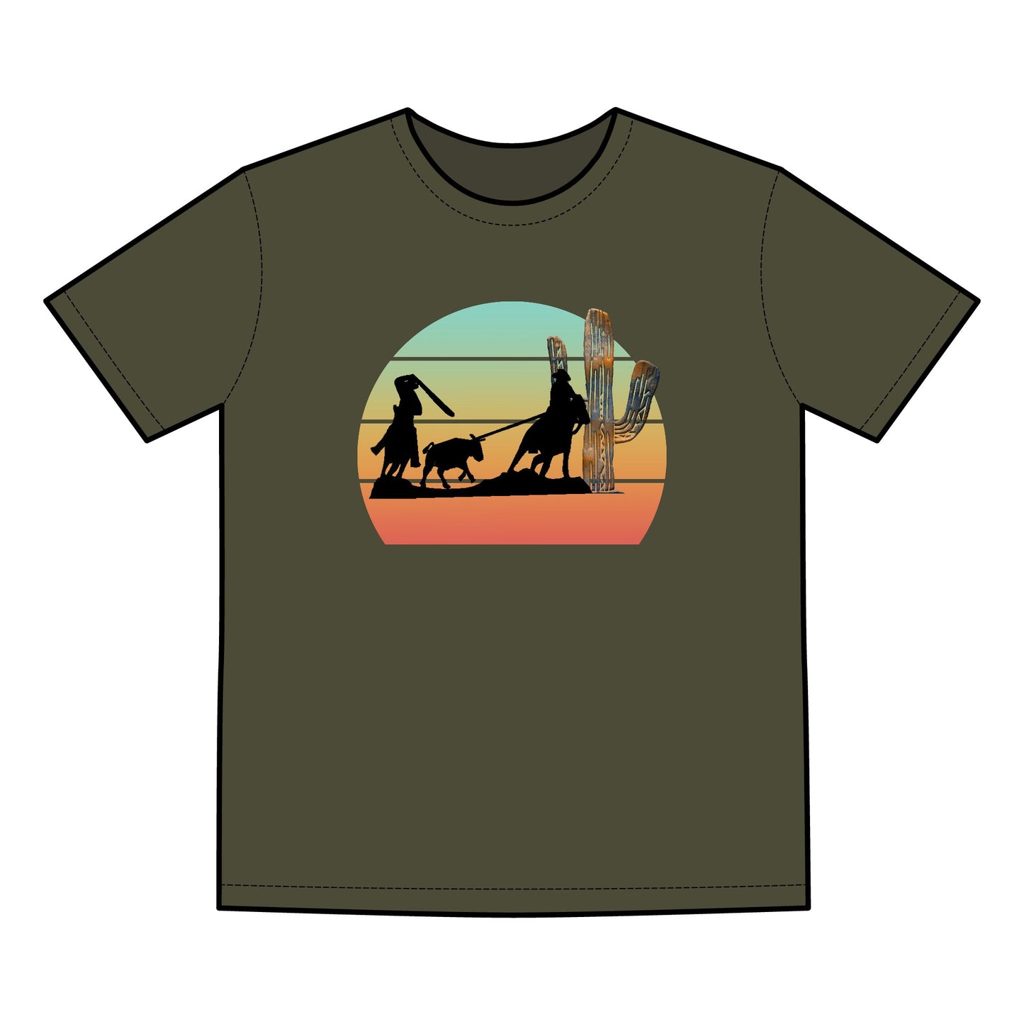 Team Roping Sorry Can't Rope Bye Adventure Men's Faded Tee - Retro Outdoor Vibe