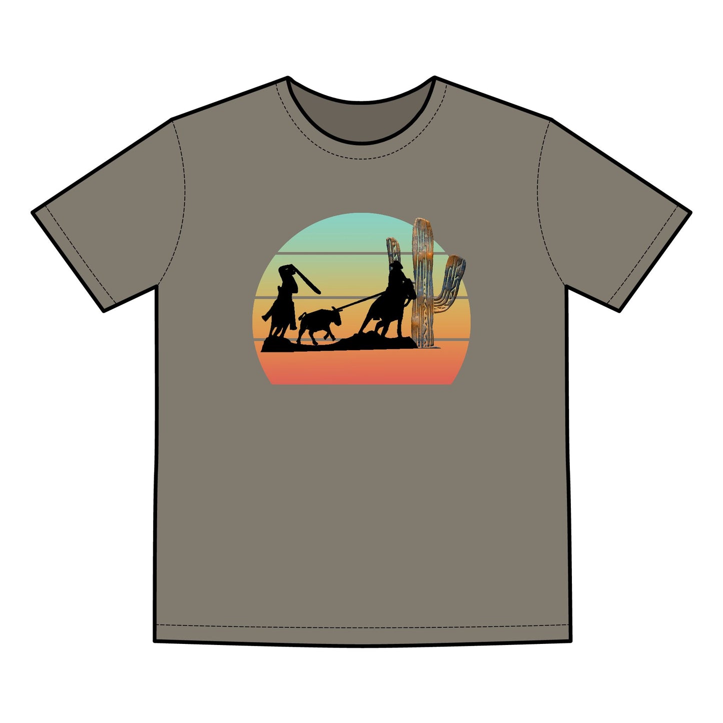 Team Roping Sorry Can't Rope Bye Adventure Men's Faded Tee - Retro Outdoor Vibe