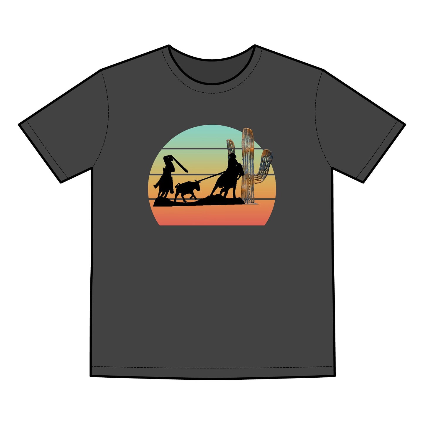 Team Roping Sorry Can't Rope Bye Adventure Men's Faded Tee - Retro Outdoor Vibe