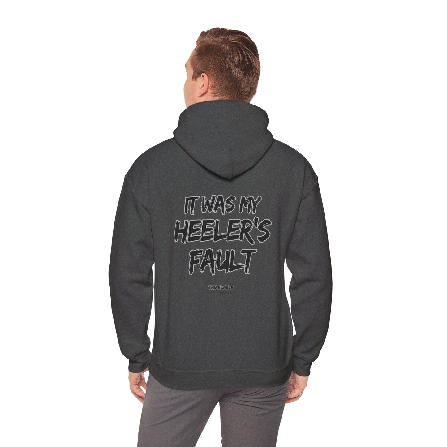 HEELER'S FAULT TEAM ROPING PARTNER RODEO Unisex Heavy Blend™ Hooded Sweatshirt