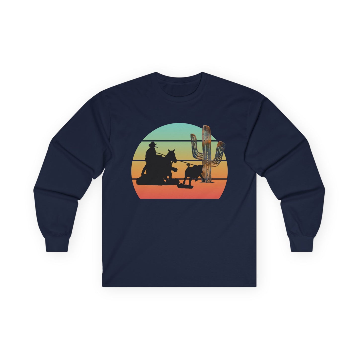 Unisex Ultra Cotton Long Sleeve Tee CALF ROPING