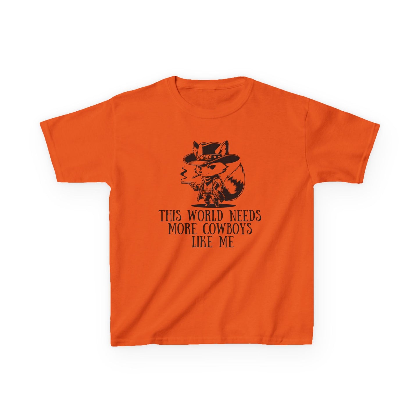 Kids Tee - Fox Cowboy World Design