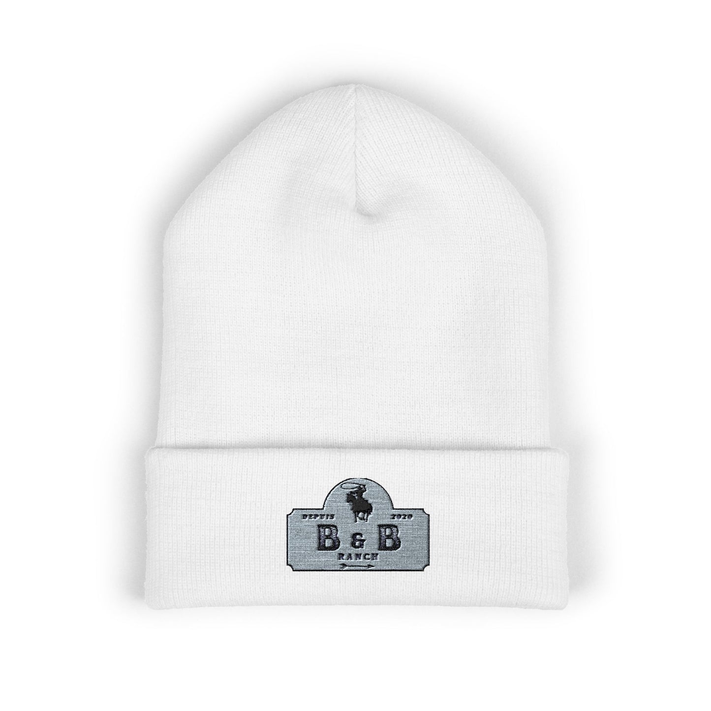 Stylish Embroidered Classic Cuffed Beanie for Fashionable Outdoor Adventures