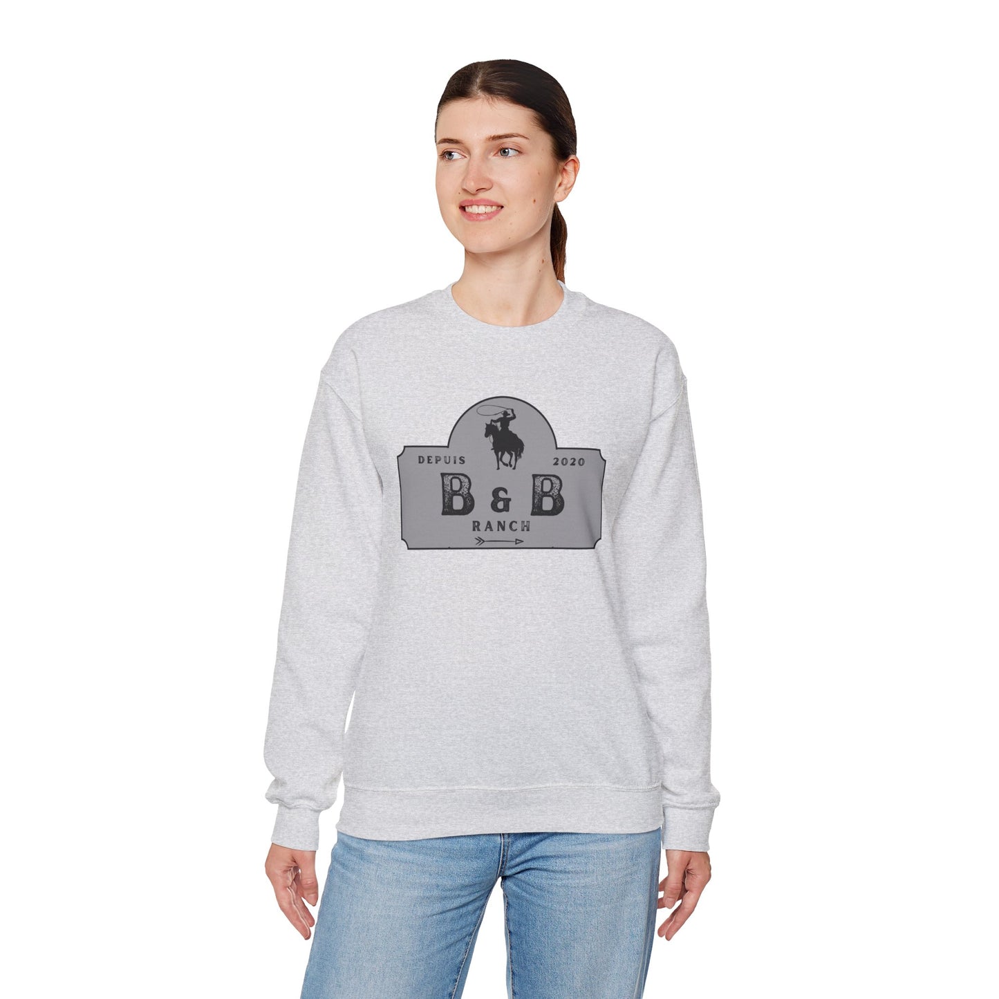 B & B RANCH LOGO Unisex Heavy Blend™ Crewneck Sweatshirt