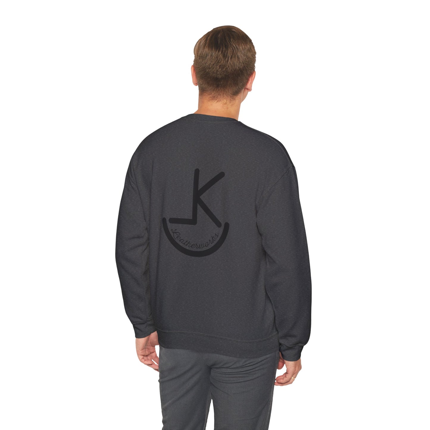 KL Leatherworks noir Minimalist Logo Crewneck Sweatshirt