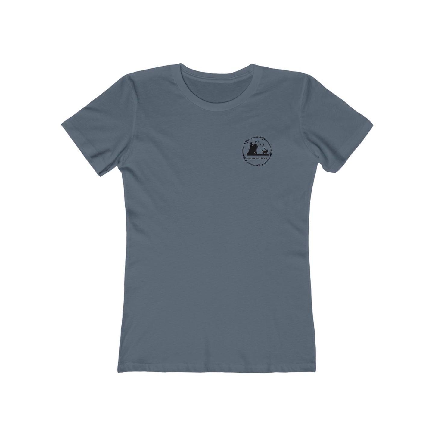 Breath, stop thinking and rope Cowgirl Women's Boyfriend Tee - Perfect for Casual Outings and Celebrations