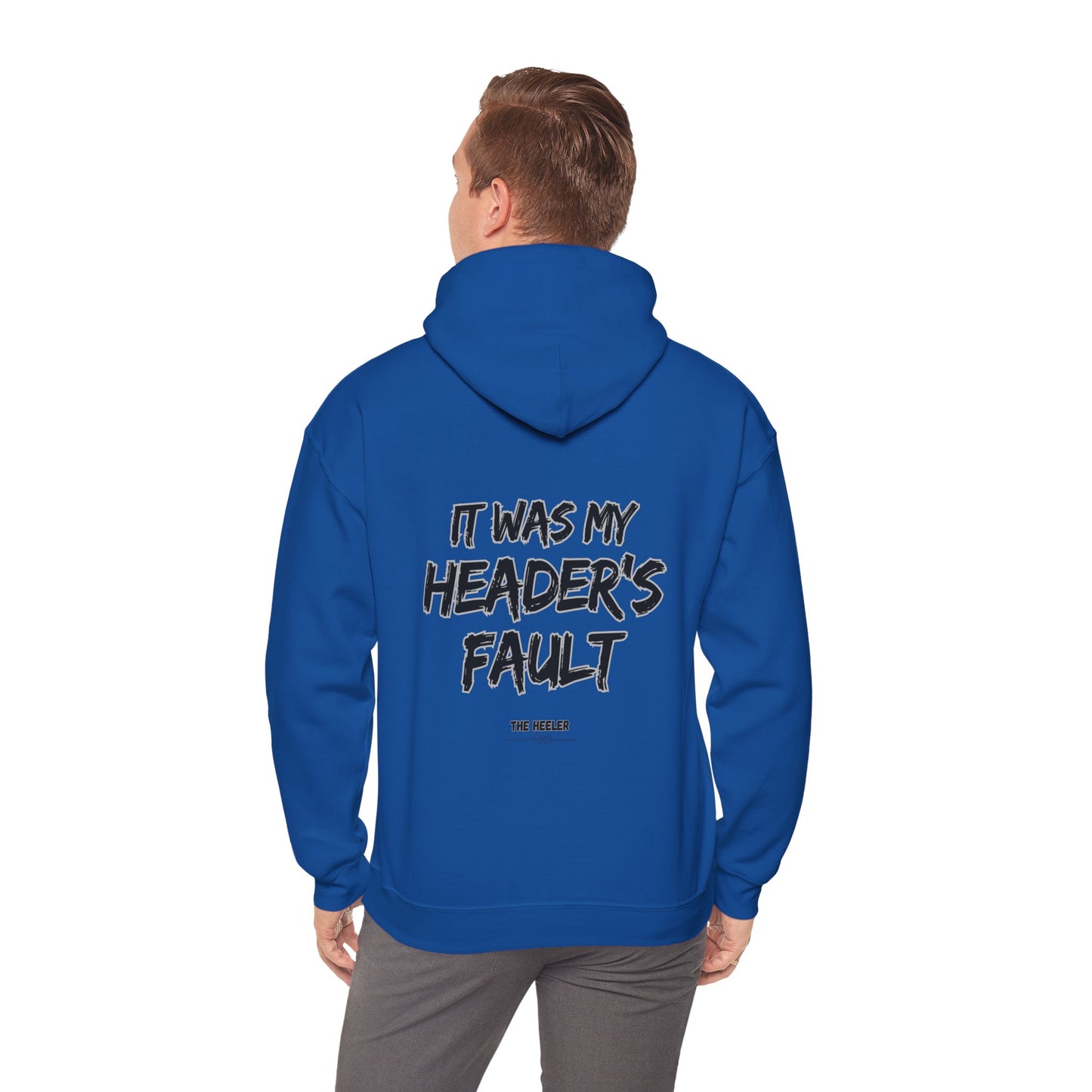 HEADER'S FAULT TEAM ROPING PARTNER RODEO Unisex Heavy Blend™ Hooded Sweatshirt
