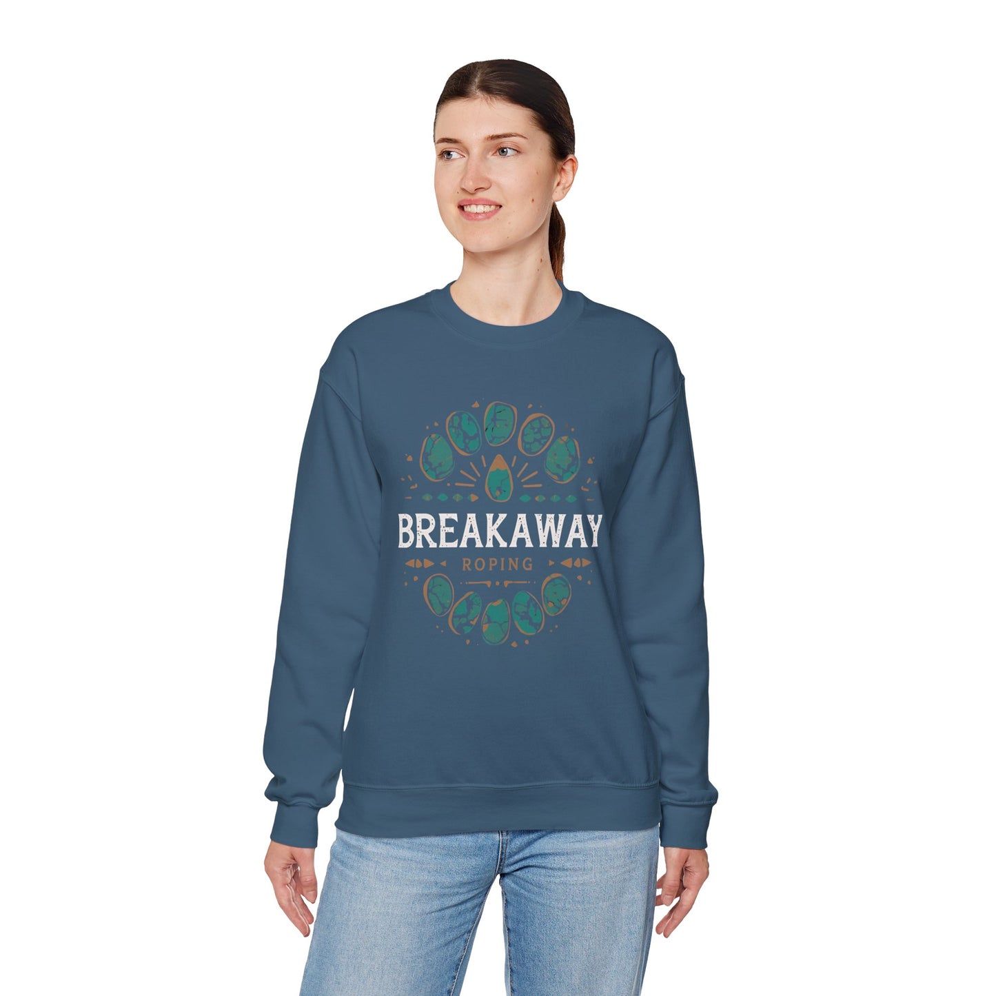 Crewneck Unisexe Breakaway - Turquoise Simple