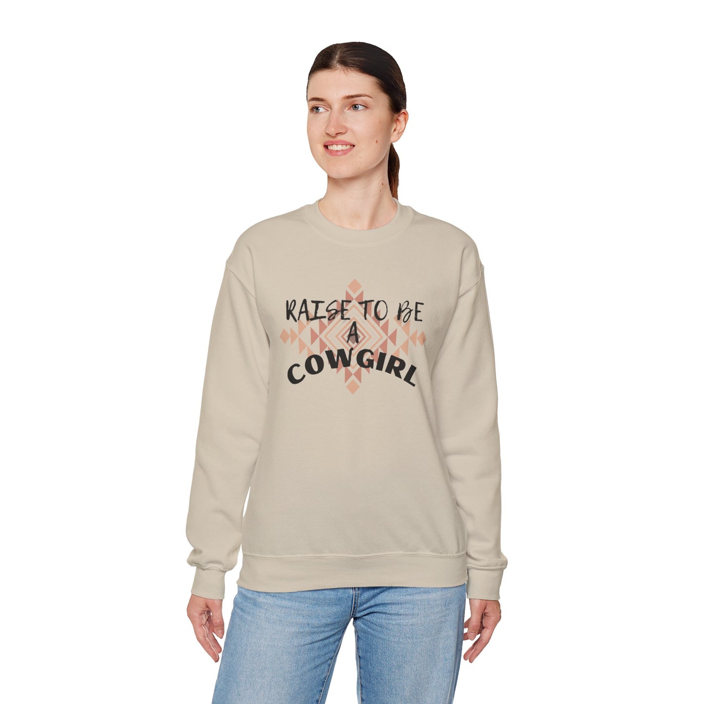 RAISE TO BE COWGIRL UNISEX Heavy Blend™ Crewneck Sweatshirt