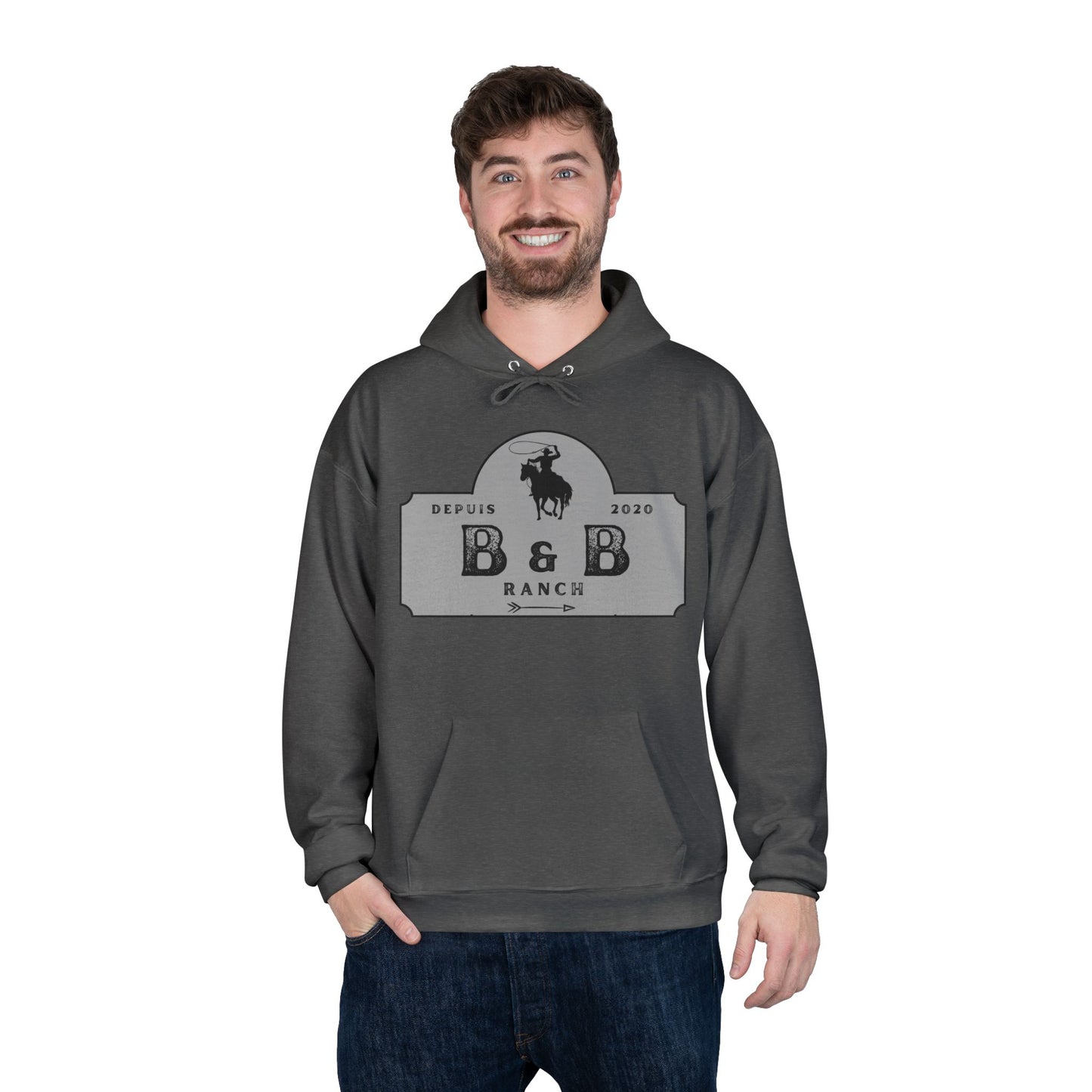 RANCH B & B LOGO Unisex EcoSmart® Pullover Hoodie Sweatshirt