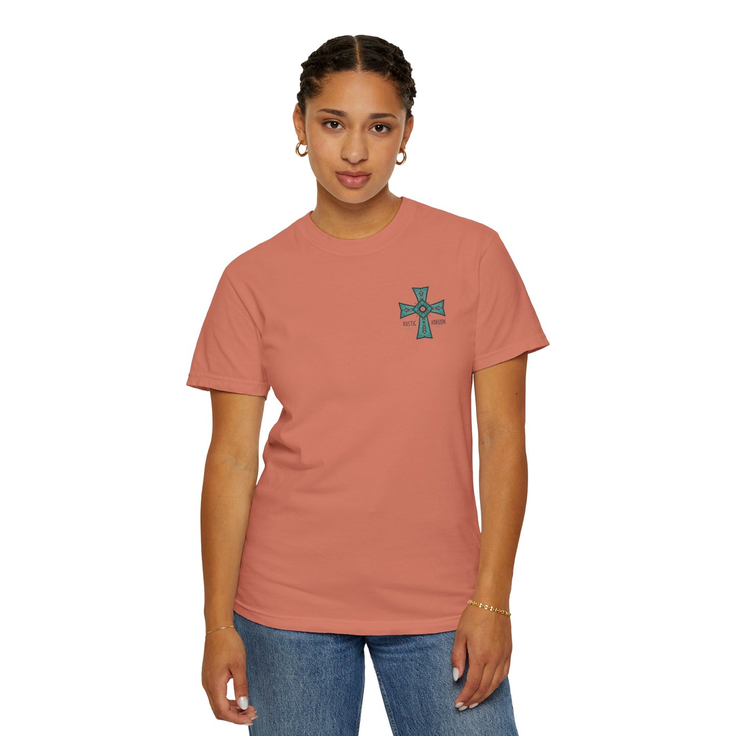 Rustic Horizon cross UNISEX T-Shirt｜Festival Wear, Casual Outfit, Gift for Nature Lovers, Vintage Style Tee, Summer Essential