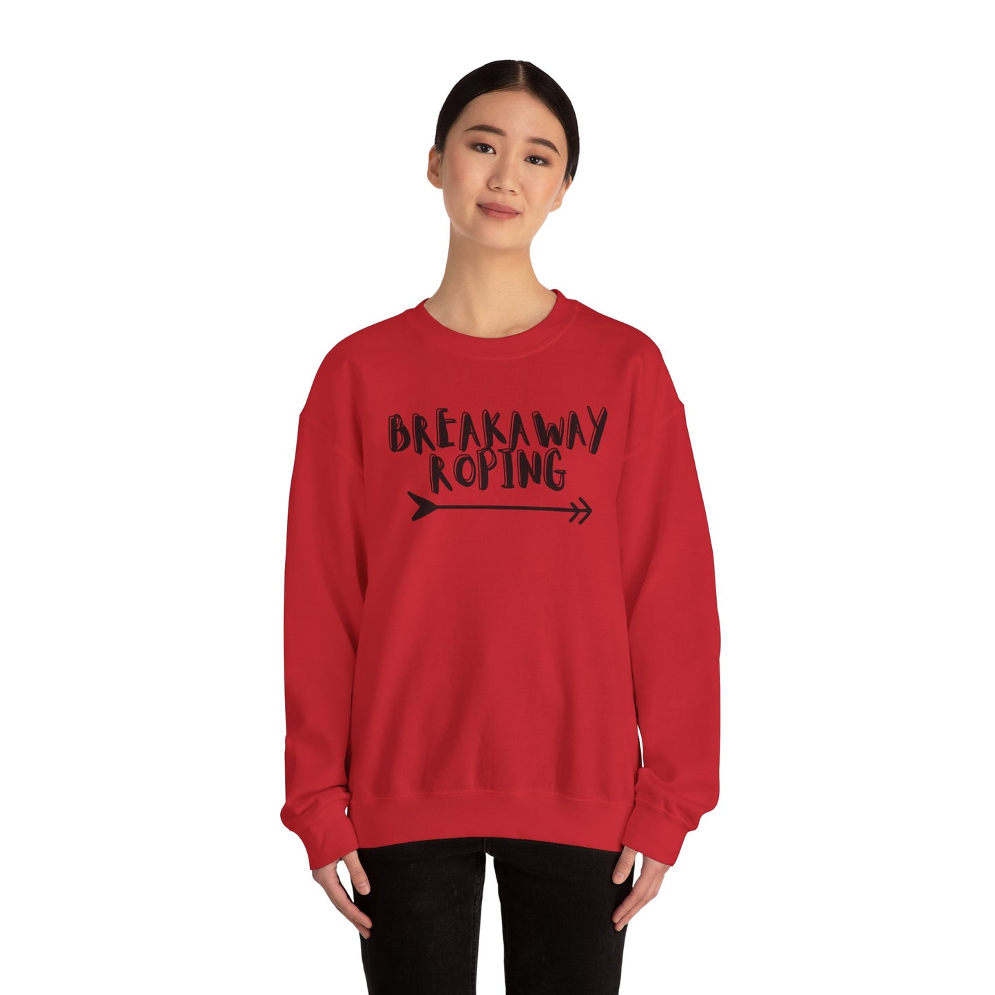 BREAKAWAY ROPING COWGIRL UNISEX Heavy Blend™ Crewneck Sweatshirt