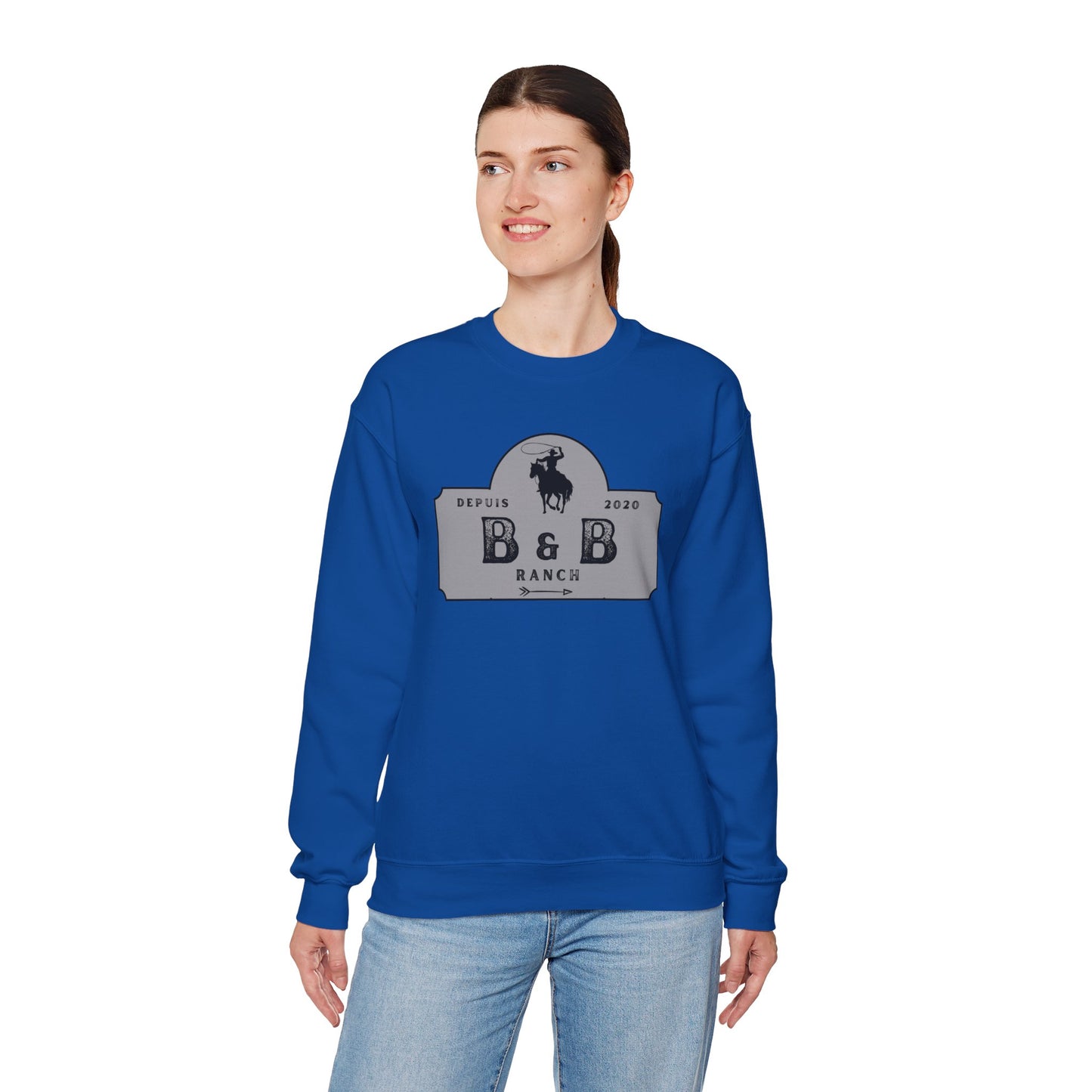B & B RANCH LOGO Unisex Heavy Blend™ Crewneck Sweatshirt