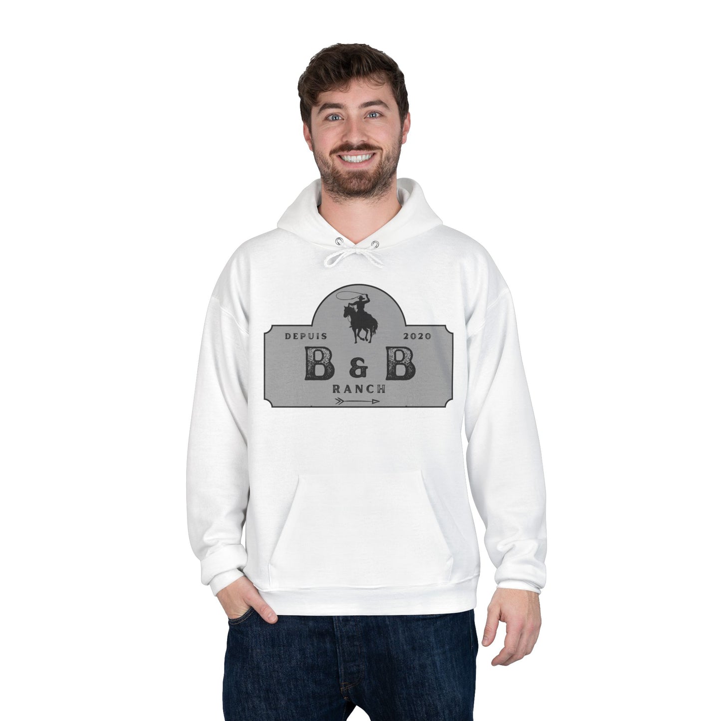 RANCH B & B LOGO Unisex EcoSmart® Pullover Hoodie Sweatshirt