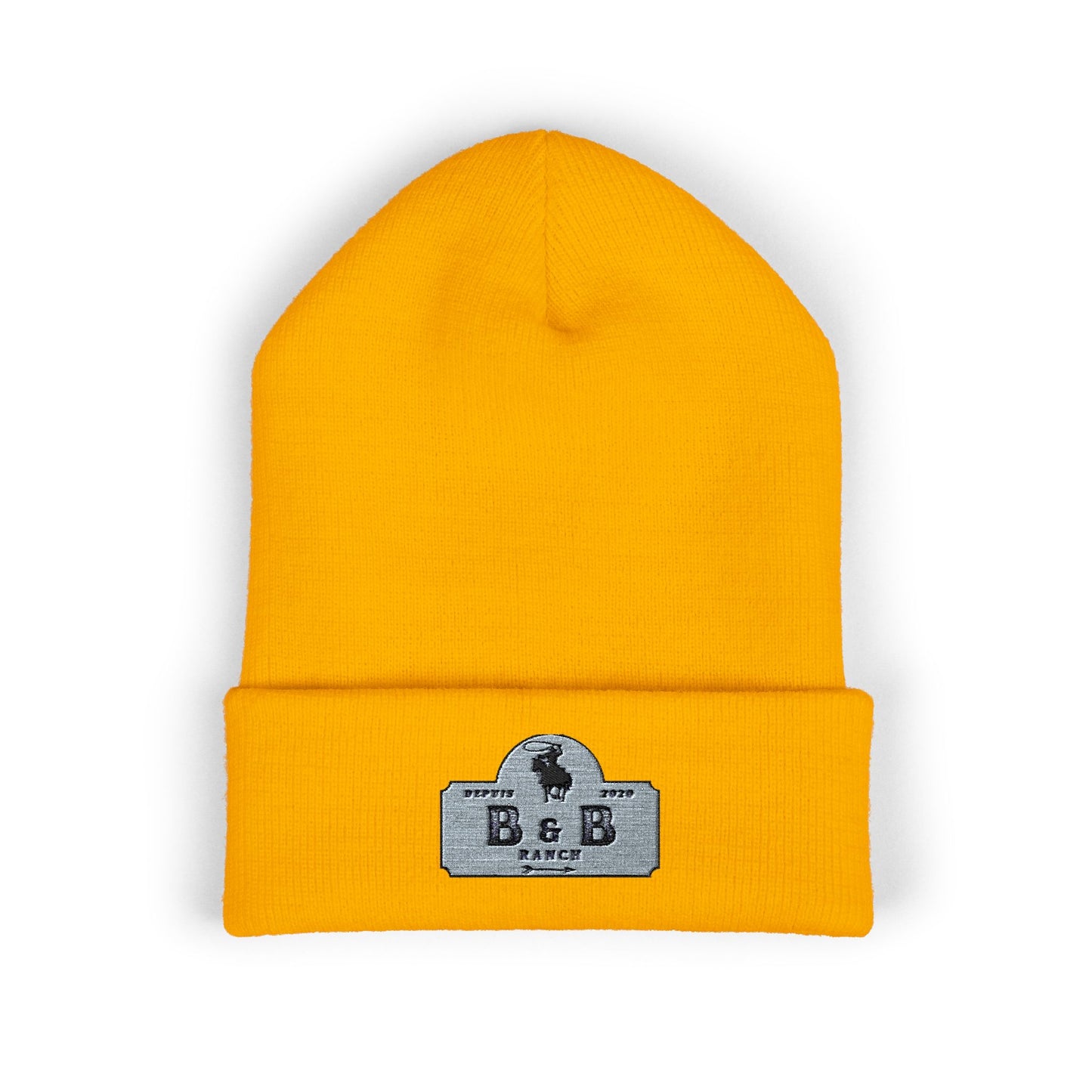 Stylish Embroidered Classic Cuffed Beanie for Fashionable Outdoor Adventures