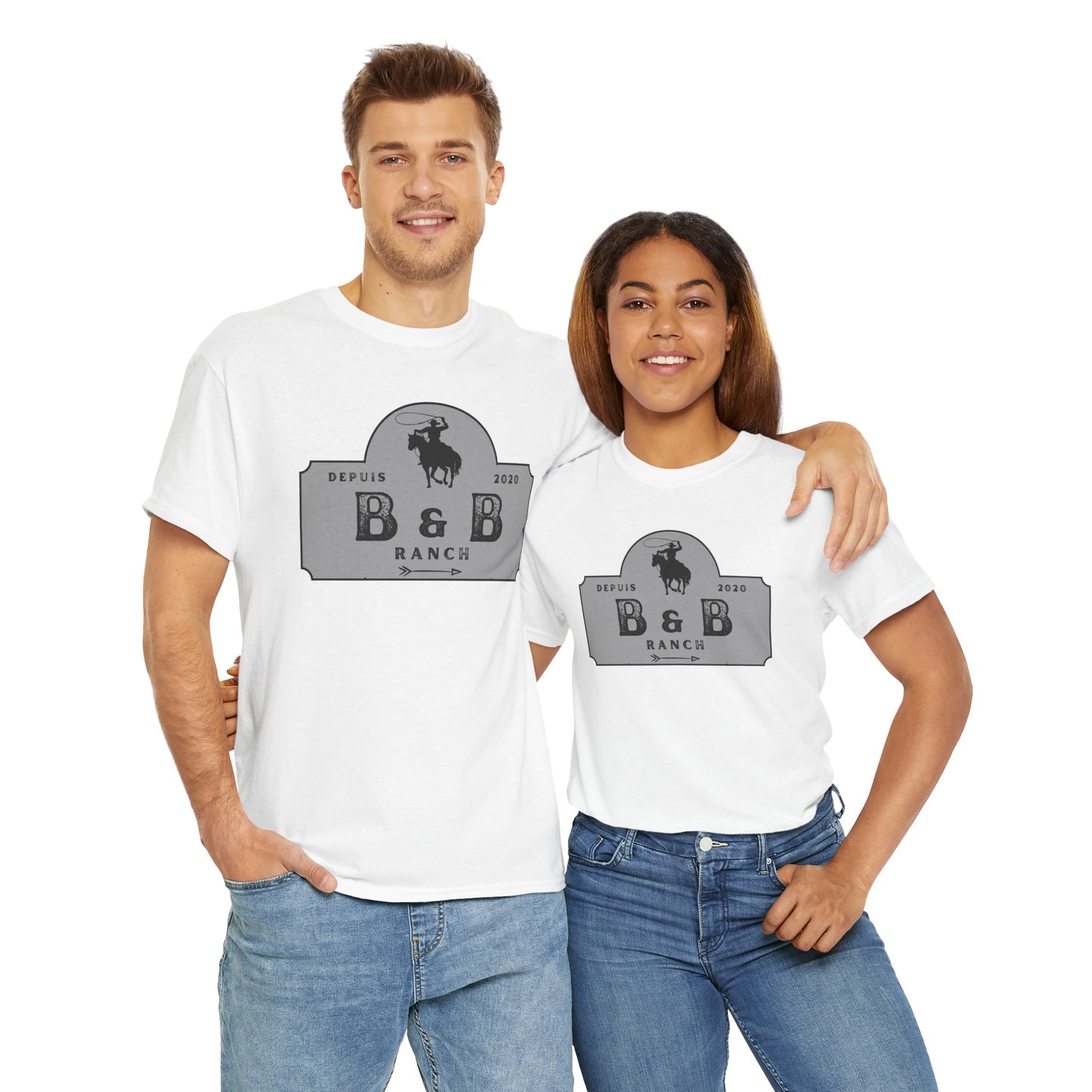 B & B RANCH  LOGO Unisex Heavy Cotton Tee
